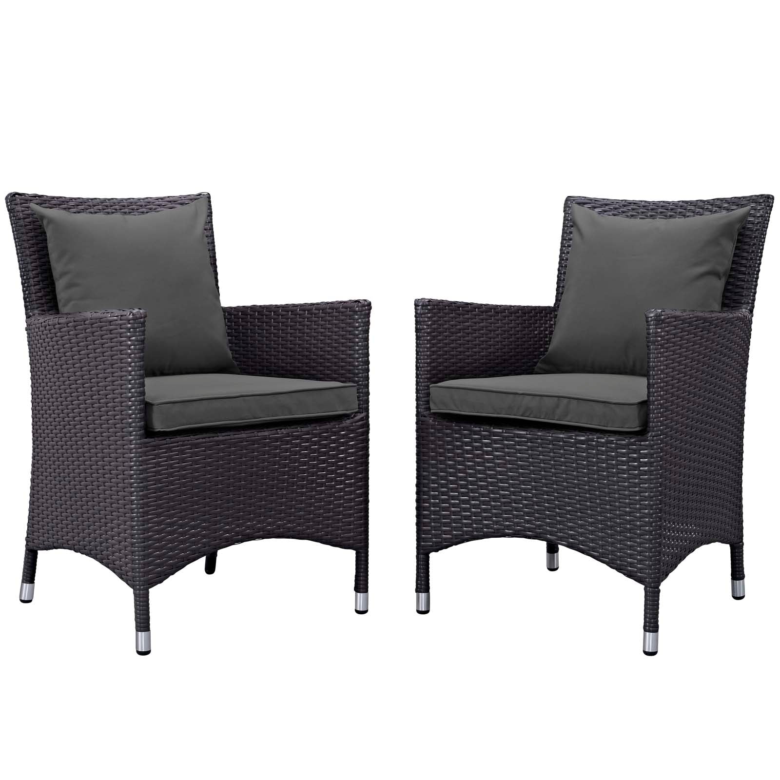 Convene 2 Piece Outdoor Patio Dining Set-Outdoor Dining Set-Modway-Wall2Wall Furnishings