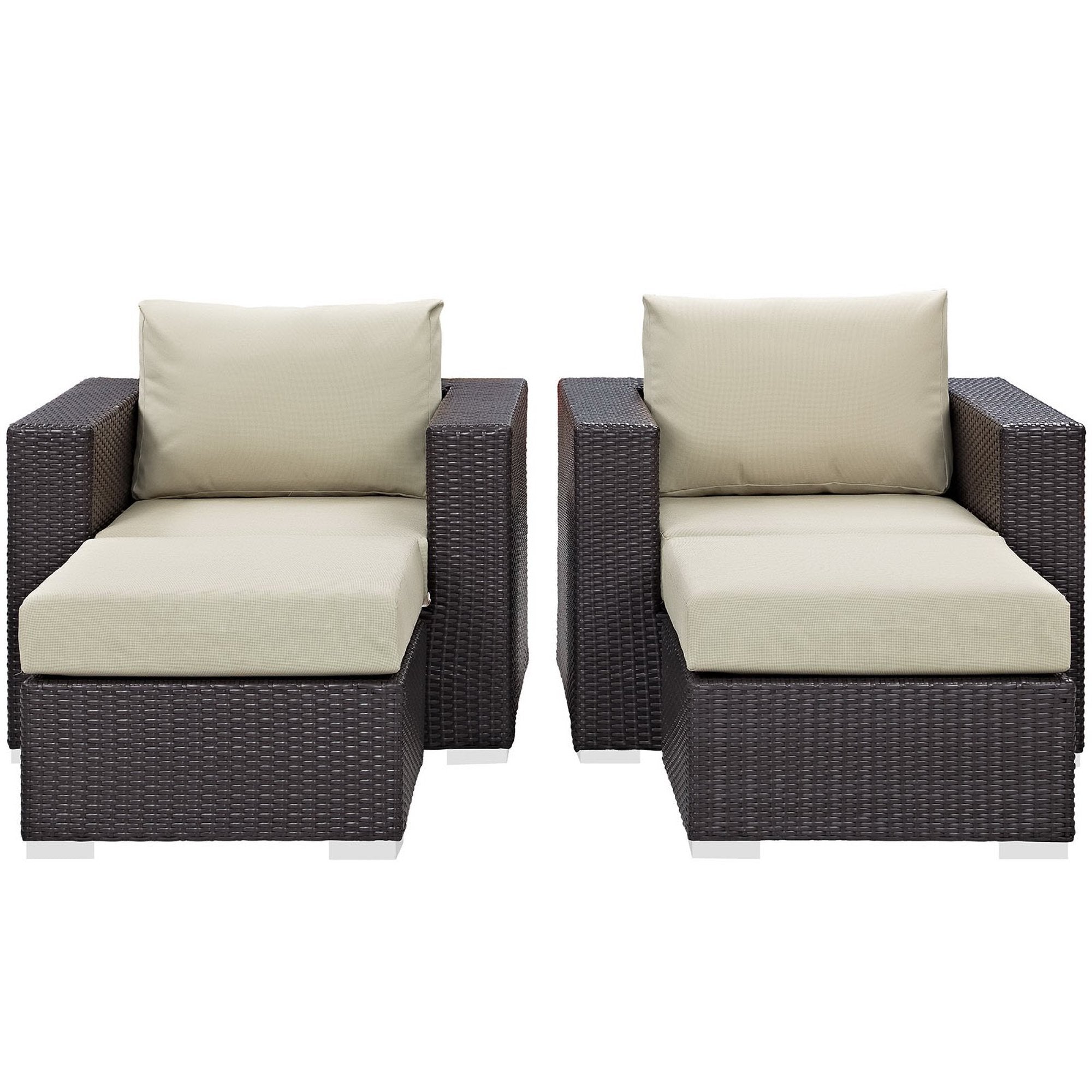 Convene 4 Piece Outdoor Patio Sectional Set