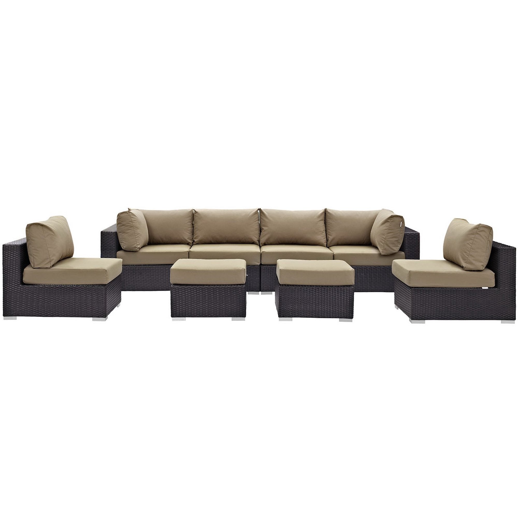 Convene 8 Piece Outdoor Patio Sectional Set