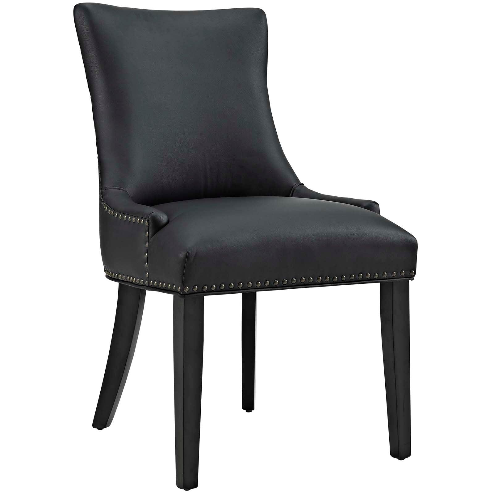 Marquis Vegan Leather Dining Chair-Dining Chair-Modway-Wall2Wall Furnishings