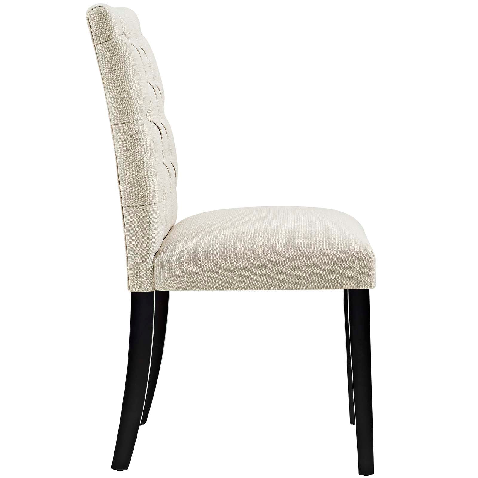 Duchess Button Tufted Fabric Dining Chair-Dining Chair-Modway-Wall2Wall Furnishings