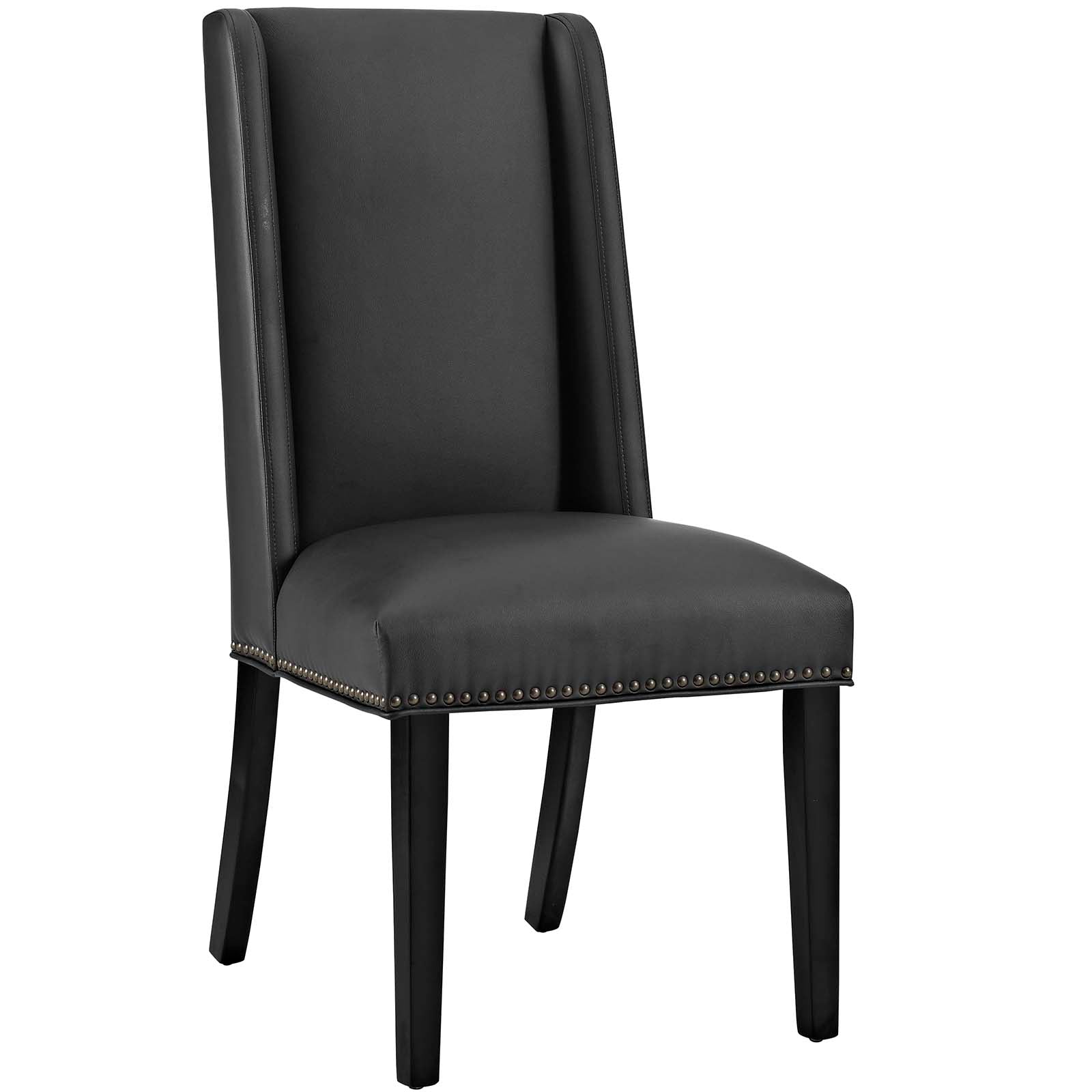 Baron Vegan Leather Dining Chair-Dining Chair-Modway-Wall2Wall Furnishings