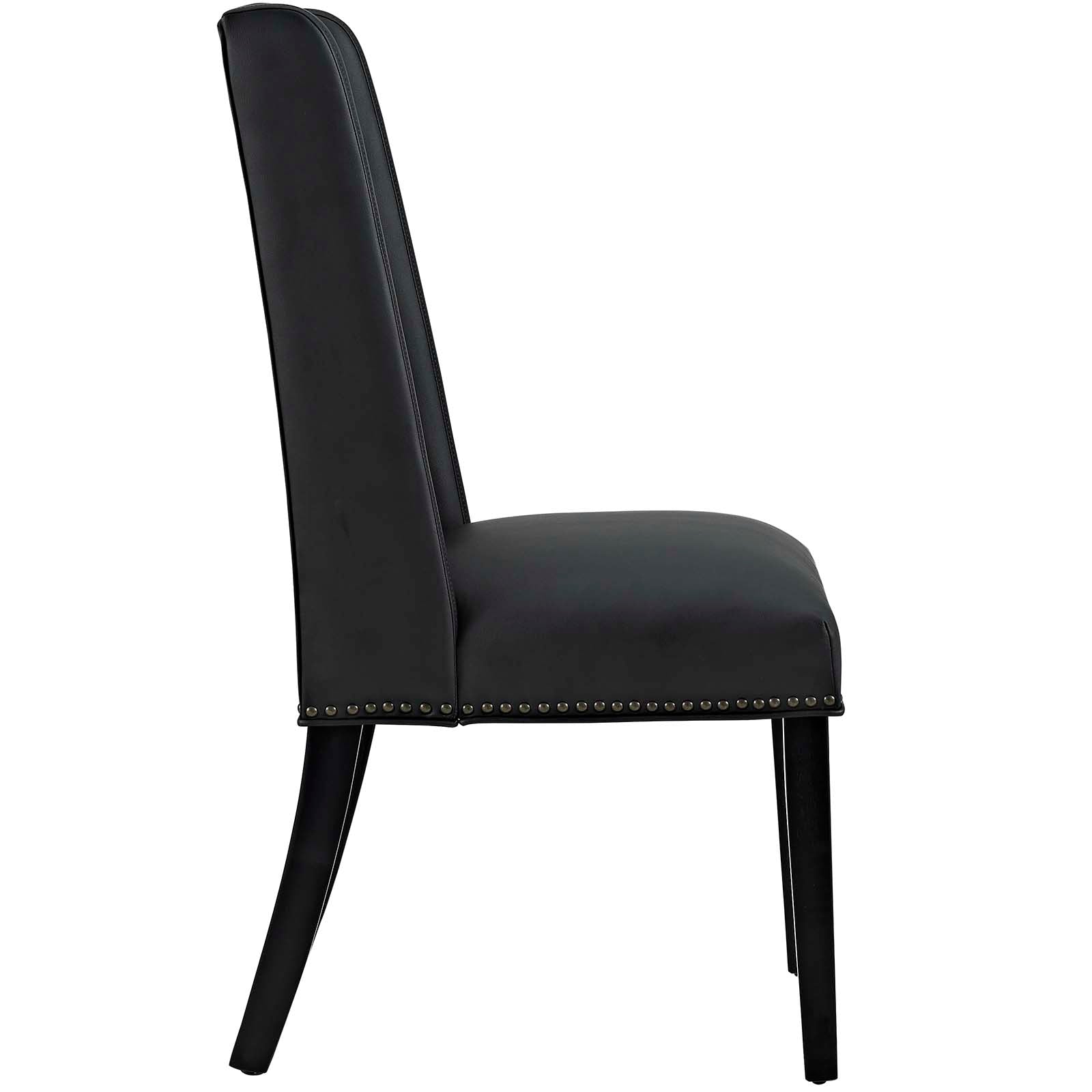 Baron Vegan Leather Dining Chair-Dining Chair-Modway-Wall2Wall Furnishings