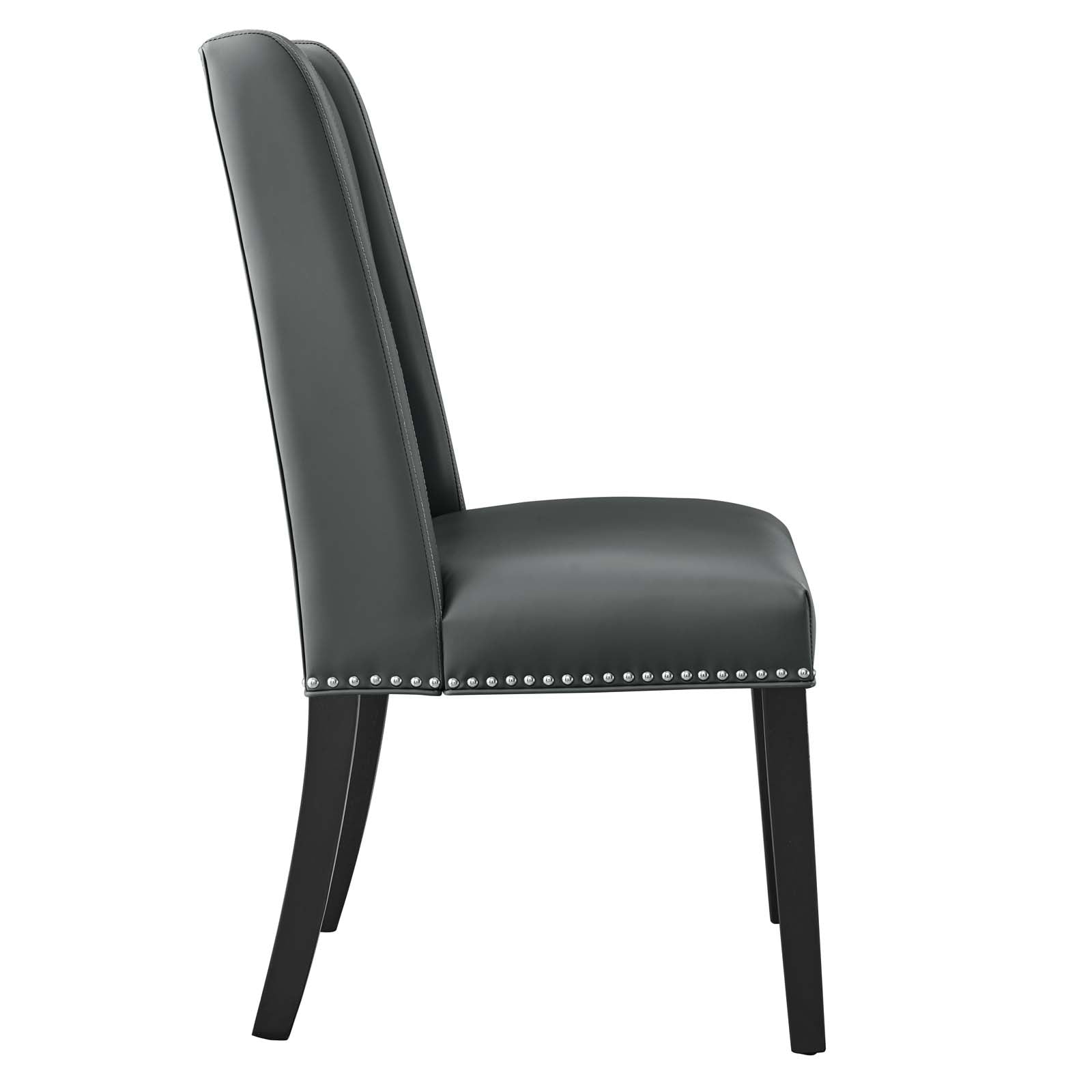 Baron Vegan Leather Dining Chair-Dining Chair-Modway-Wall2Wall Furnishings