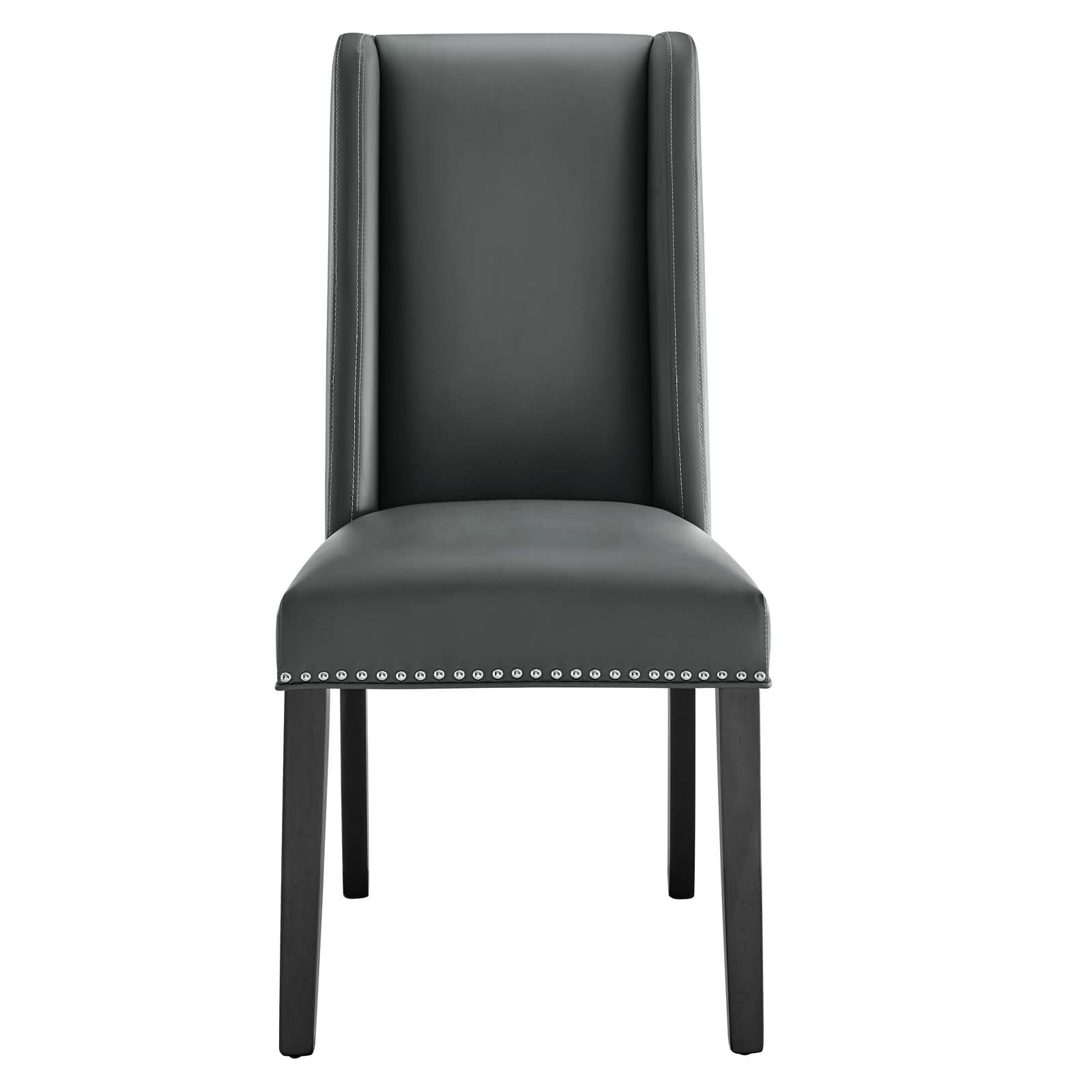 Baron Vegan Leather Dining Chair-Dining Chair-Modway-Wall2Wall Furnishings