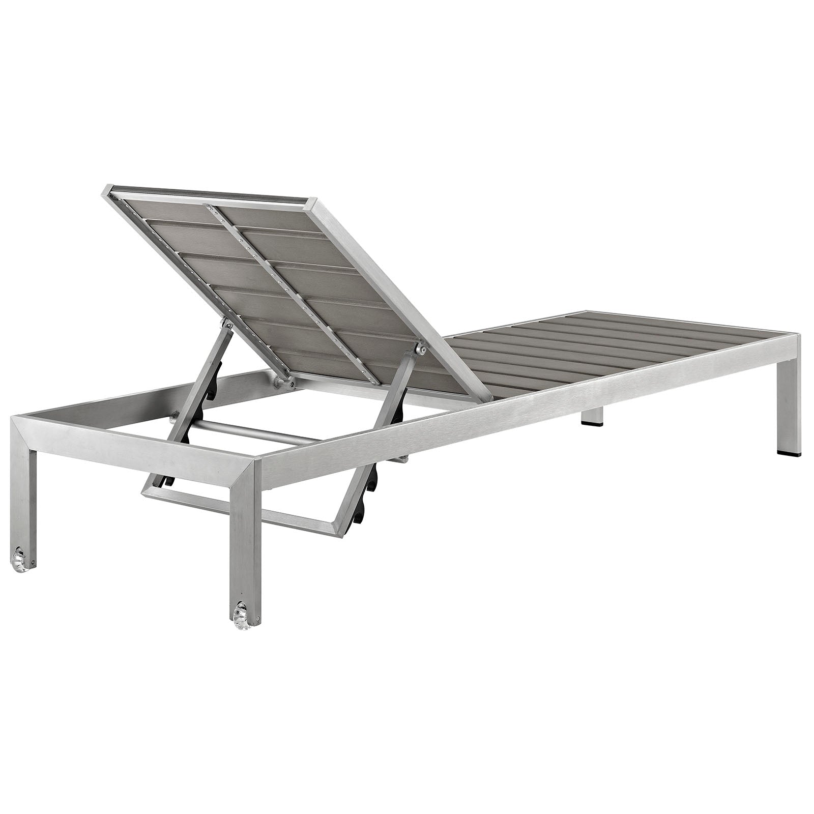 Shore Outdoor Patio Aluminum Chaise-Outdoor Chaise-Modway-Wall2Wall Furnishings