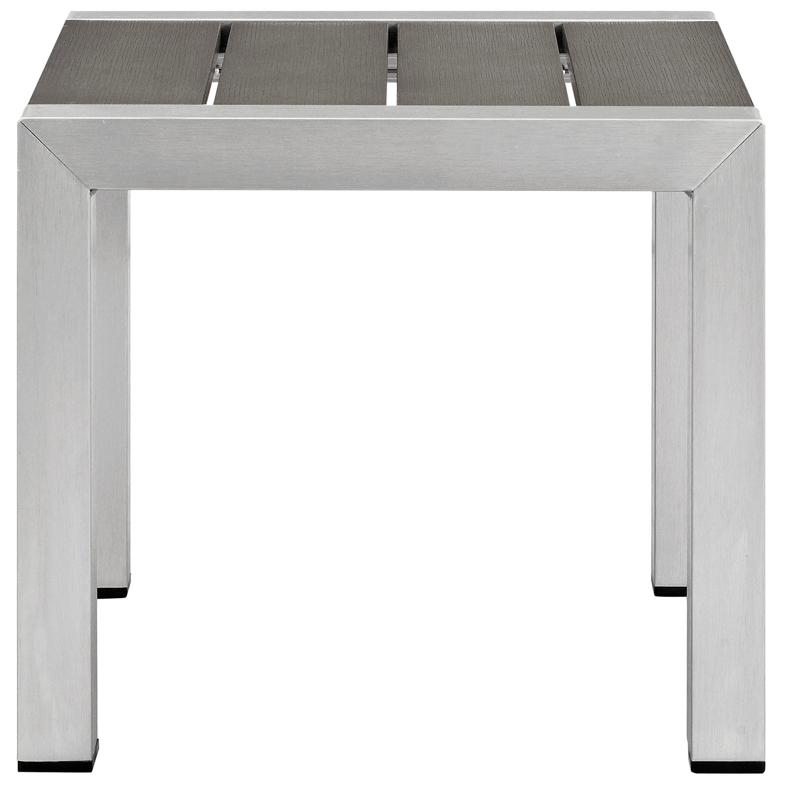 Shore Outdoor Patio Aluminum Side Table-Outdoor Side Table-Modway-Wall2Wall Furnishings