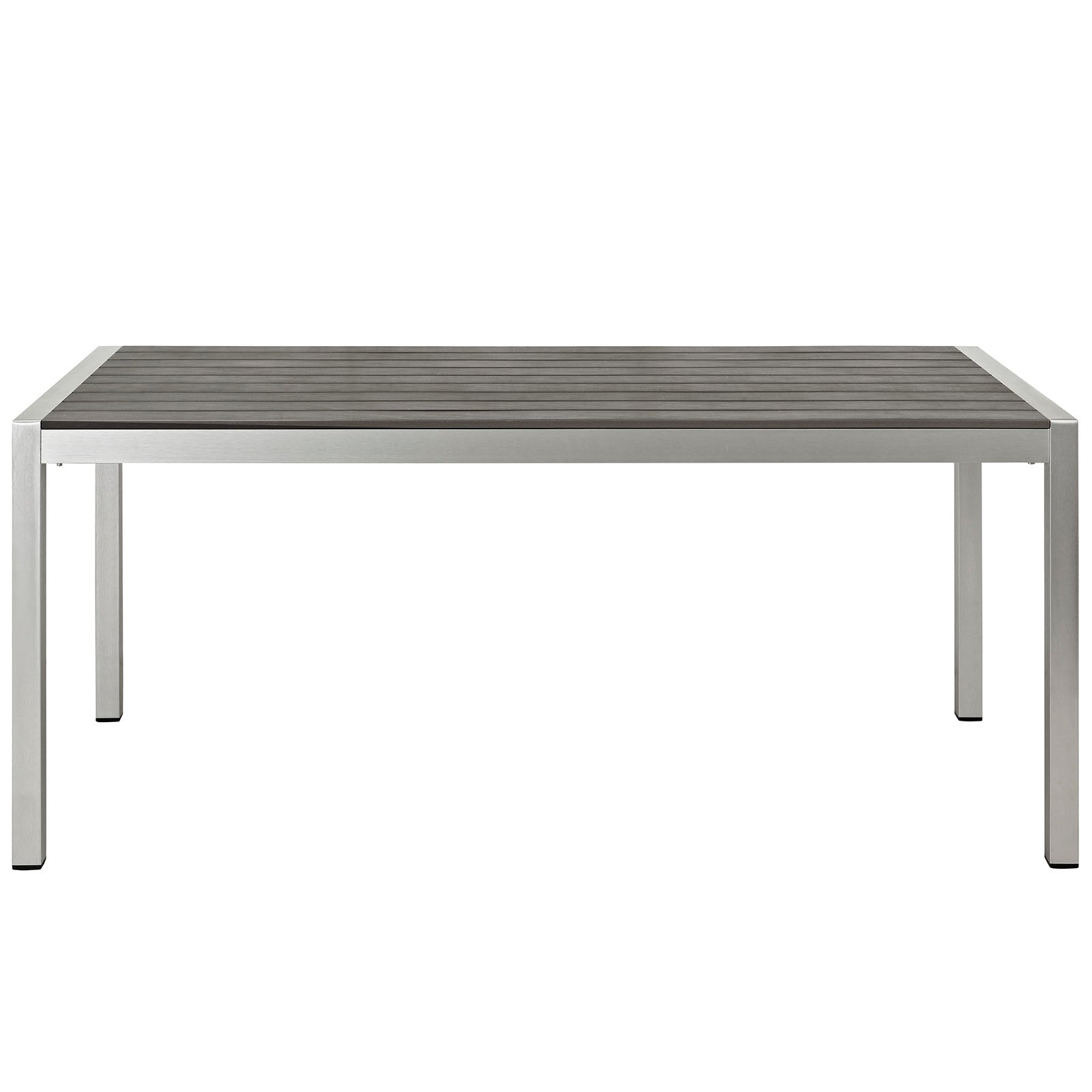 Shore Outdoor Patio Aluminum Dining Table-Outdoor Dining Table-Modway-Wall2Wall Furnishings