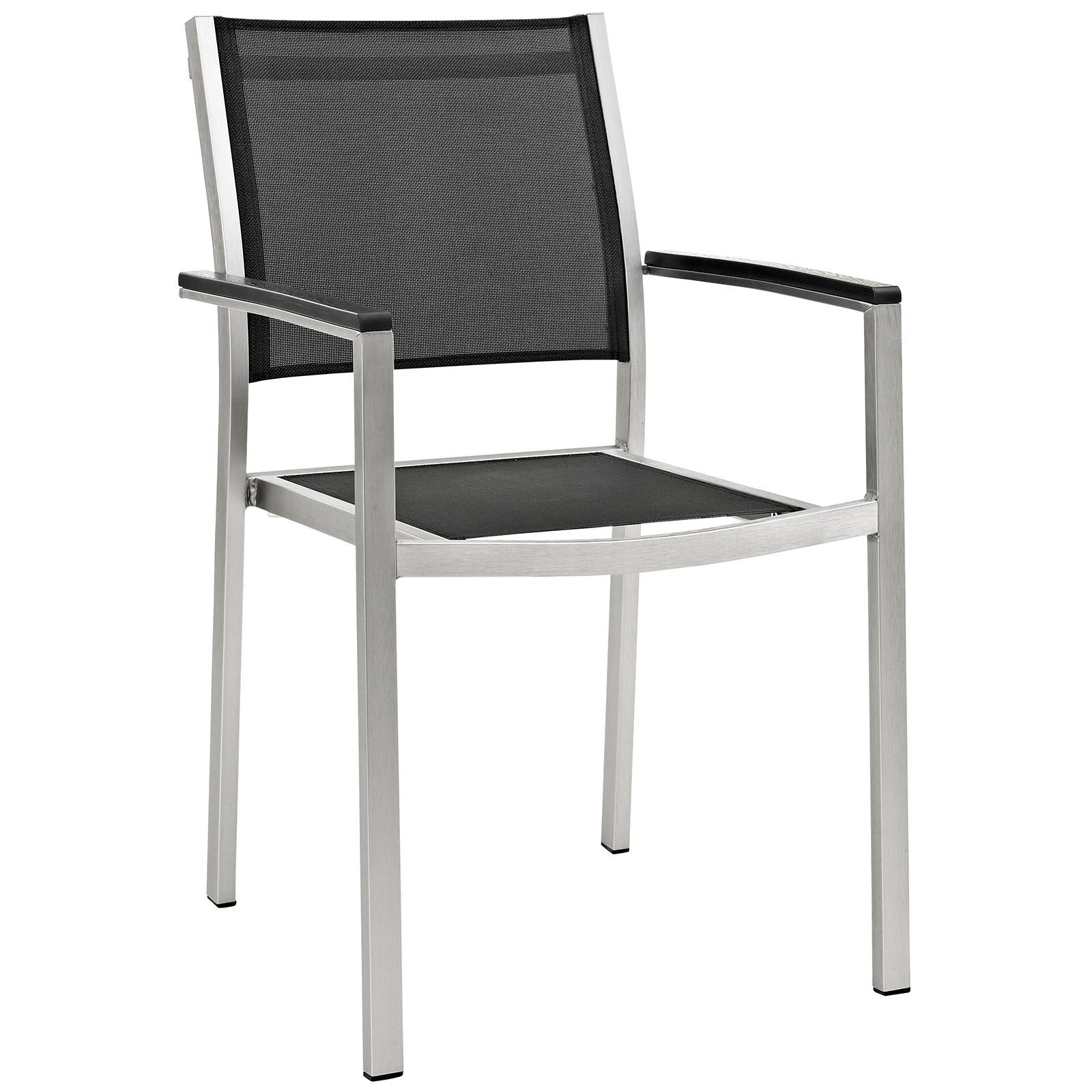 Shore Outdoor Patio Aluminum Dining Chair-Outdoor Dining Chair-Modway-Wall2Wall Furnishings