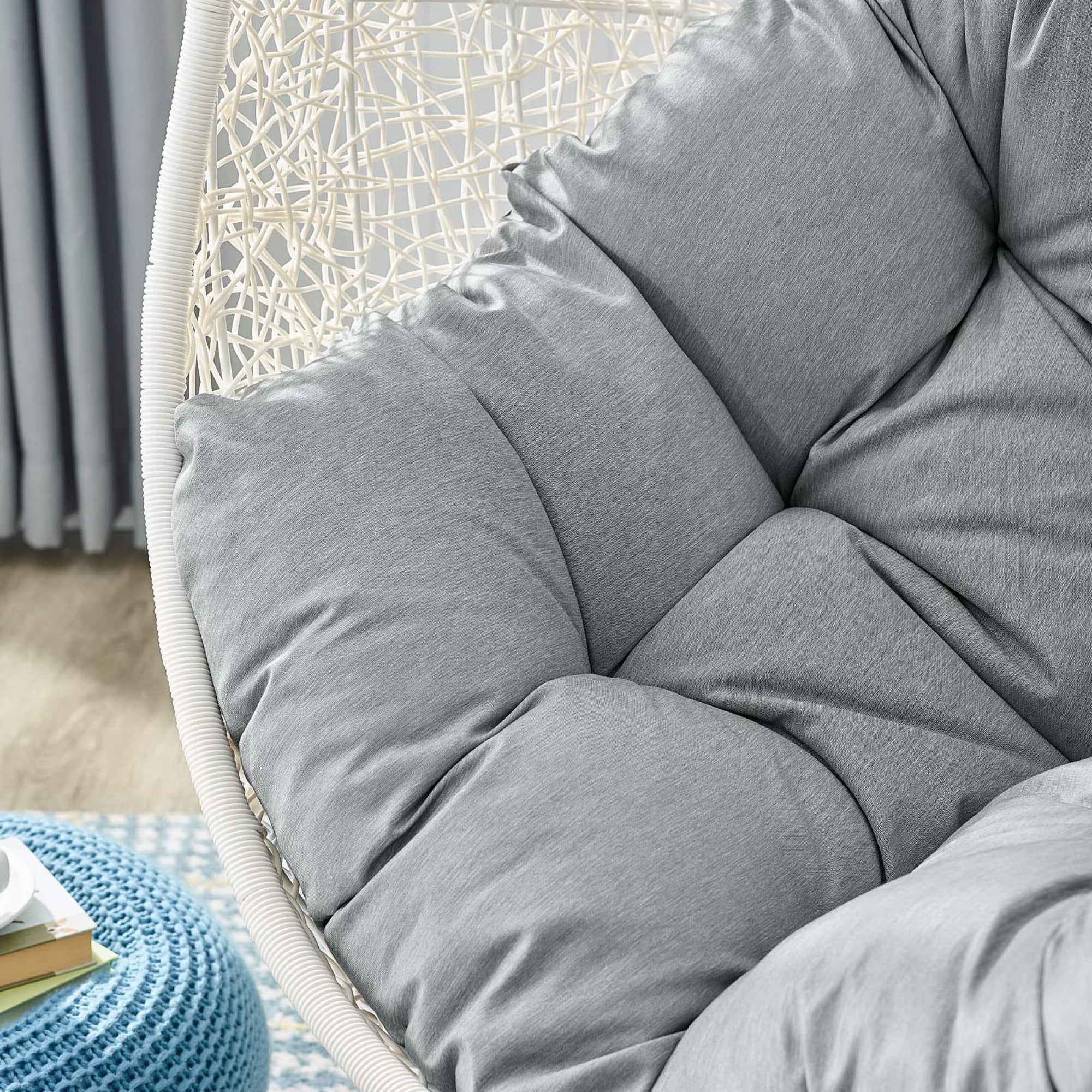 Hide Outdoor Patio Swing Chair With Stand
