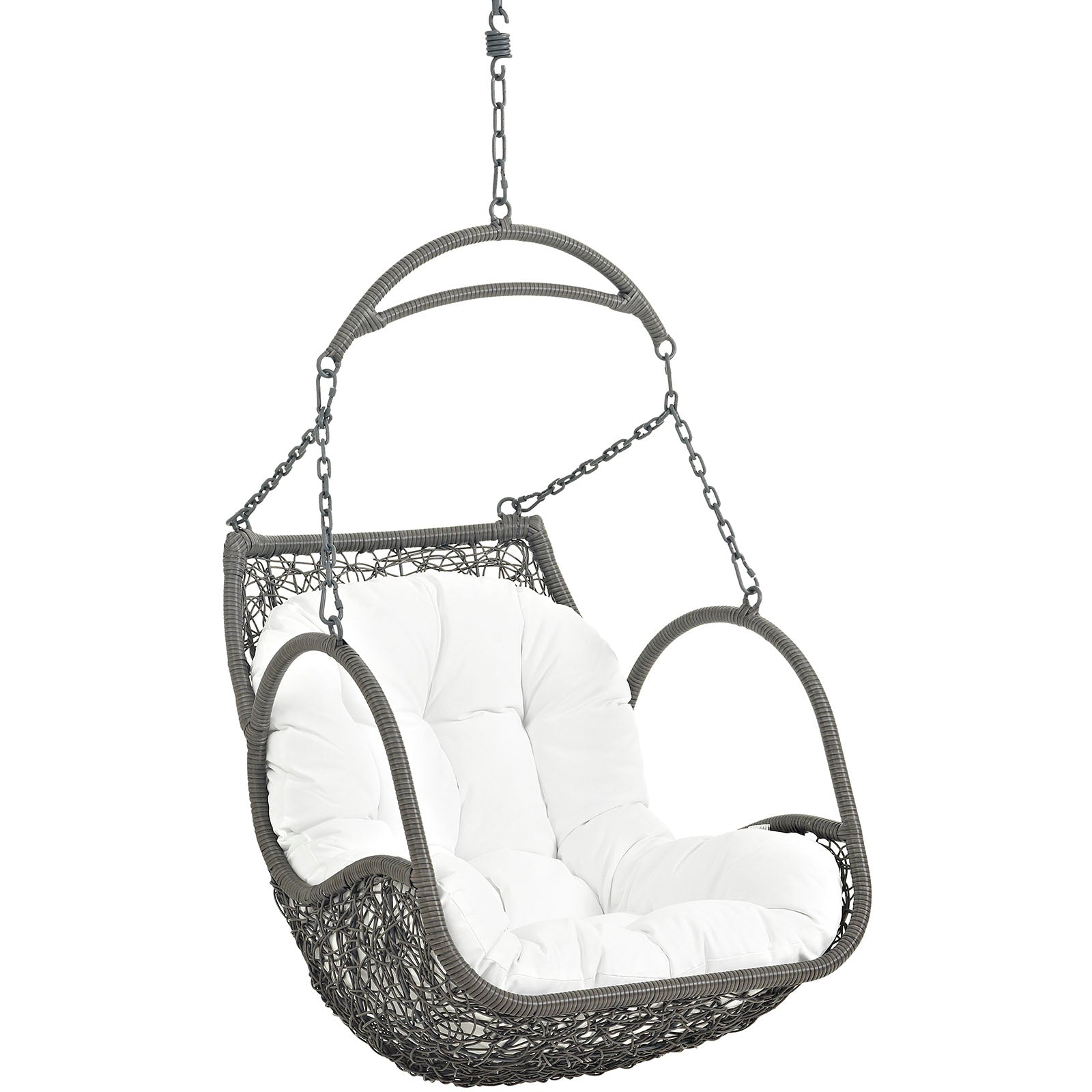 Arbor Outdoor Patio Wood Swing Chair-Outdoor Swing Chair-Modway-Wall2Wall Furnishings