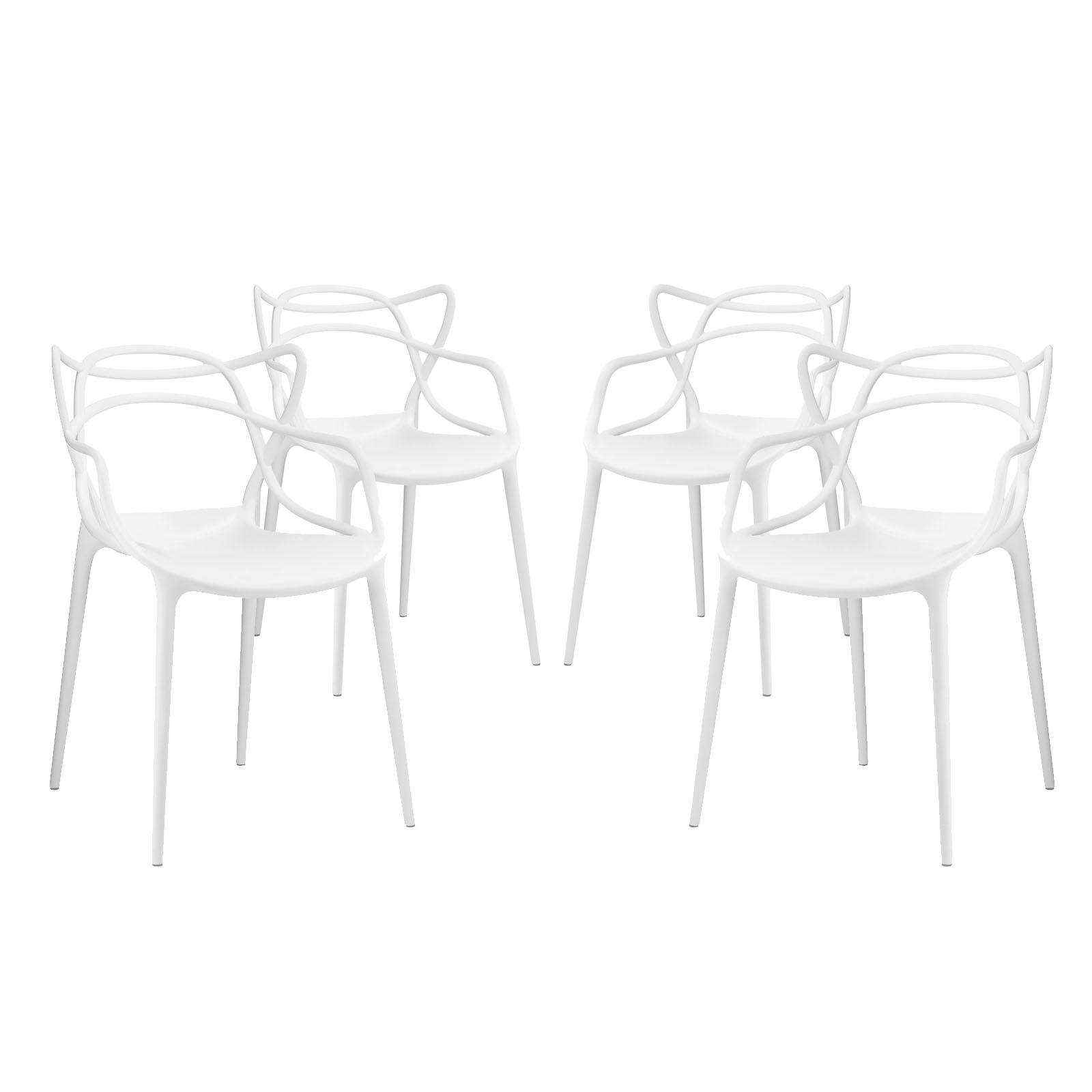 Entangled Dining Set Set of 4-Dining Chair-Modway-Wall2Wall Furnishings