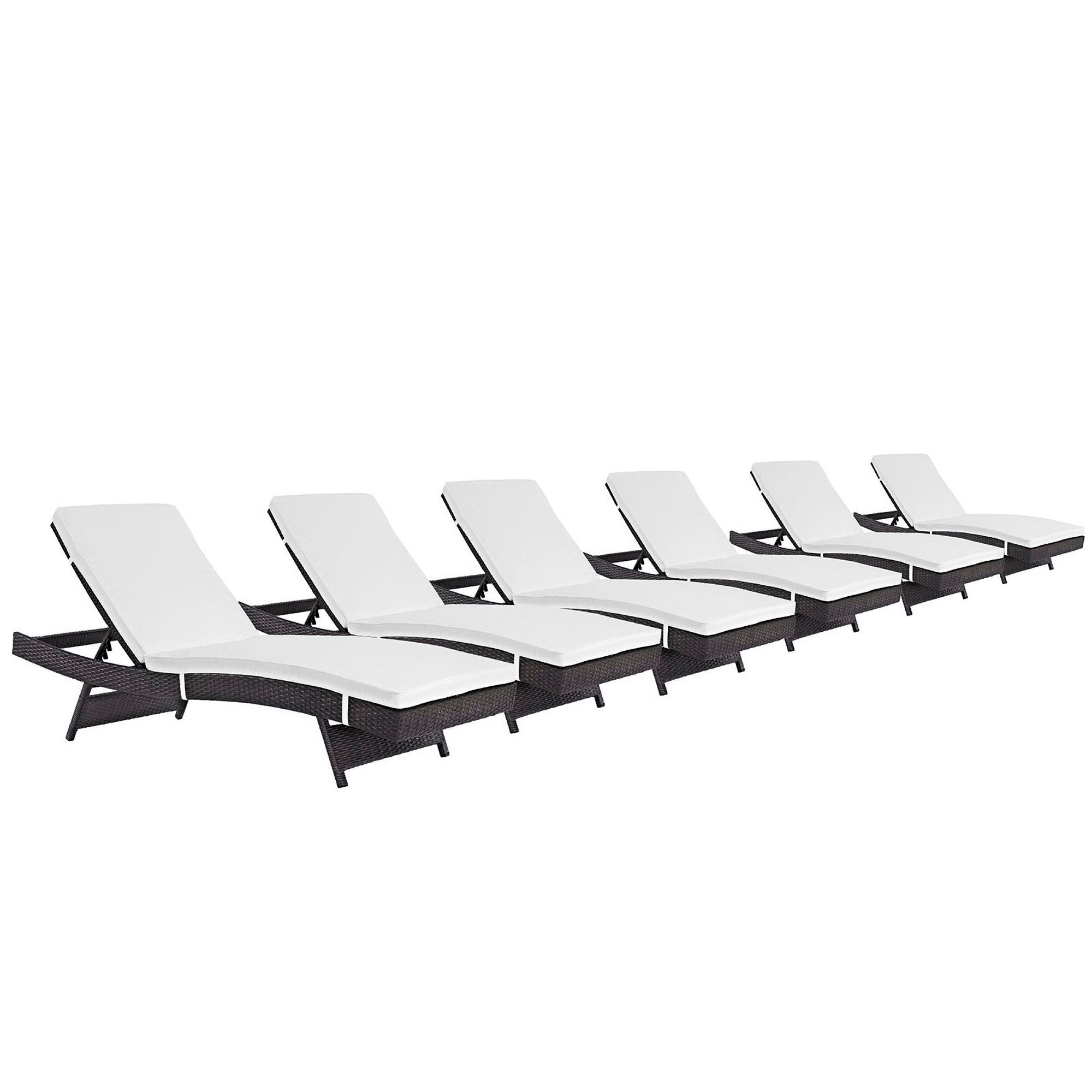 Convene Outdoor Patio Chaise Set of 6