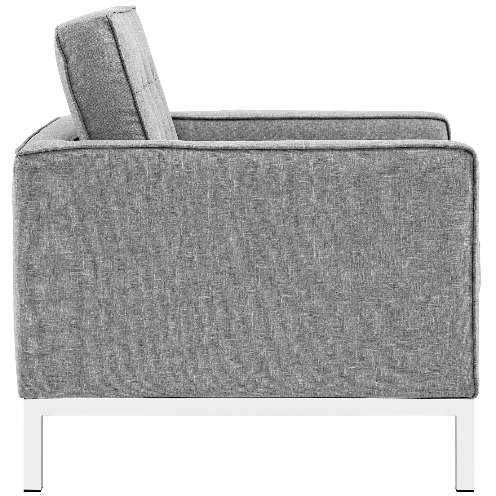 Loft Armchairs Upholstered Fabric Set of 2-Sofa Set-Modway-Wall2Wall Furnishings