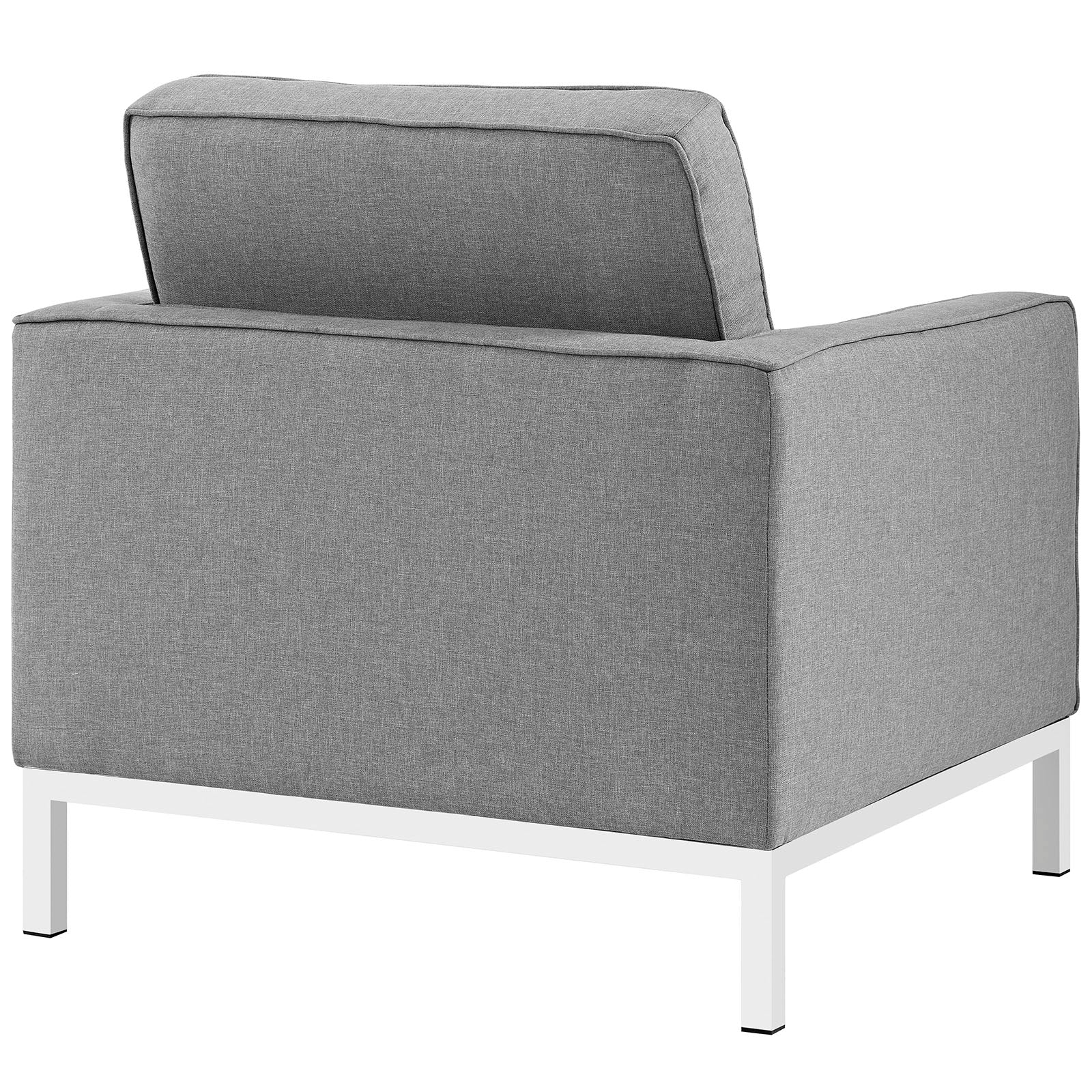 Loft Armchairs Upholstered Fabric Set of 2-Sofa Set-Modway-Wall2Wall Furnishings