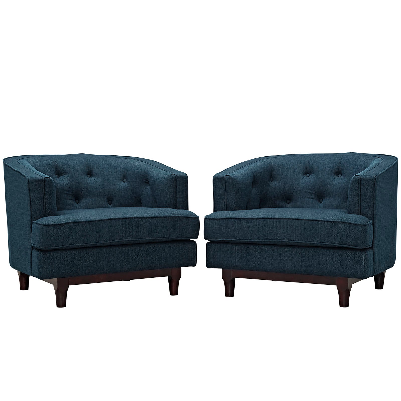 Coast Armchairs Set of 2-Sofa Set-Modway-Wall2Wall Furnishings
