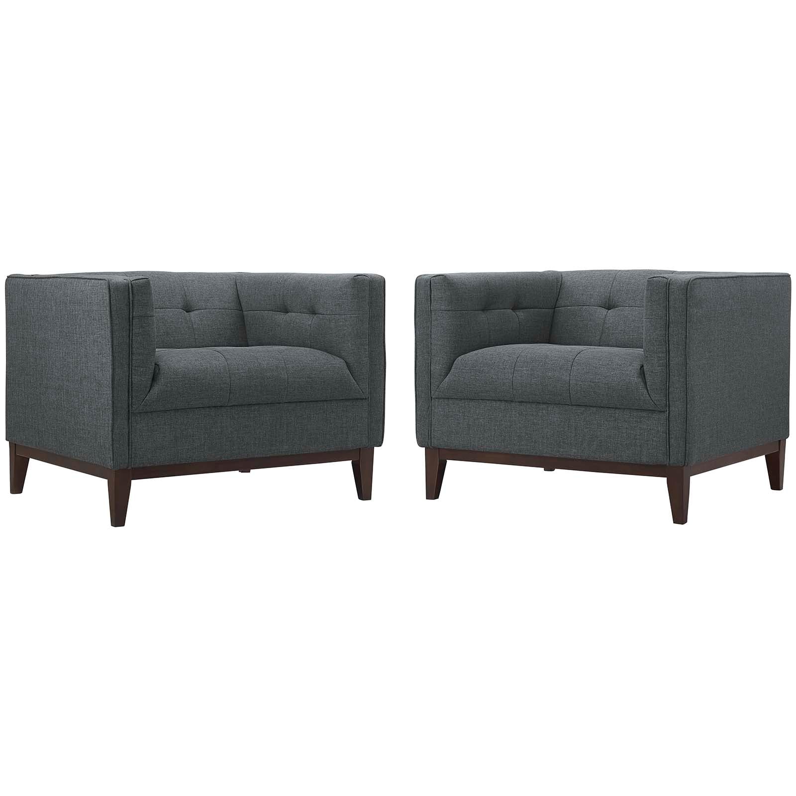 Serve Armchairs Set of 2-Sofa Set-Modway-Wall2Wall Furnishings