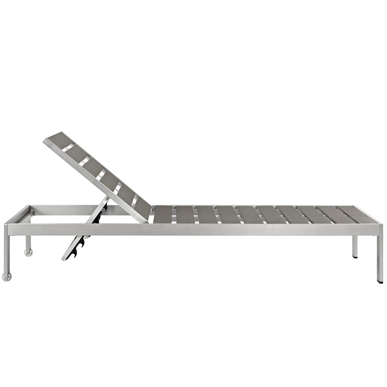 Shore Chaise Outdoor Patio Aluminum Set of 6-Outdoor Set-Modway-Wall2Wall Furnishings