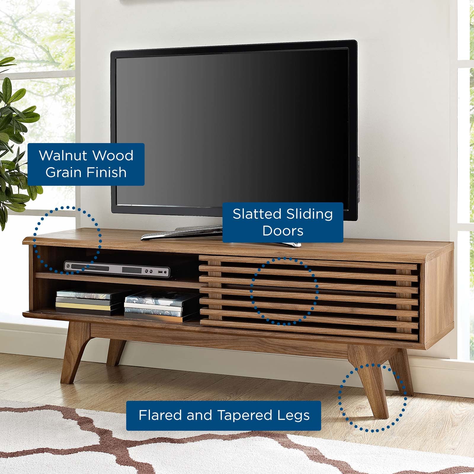 Render 48” TV Stand-TV Stand-Modway-Wall2Wall Furnishings