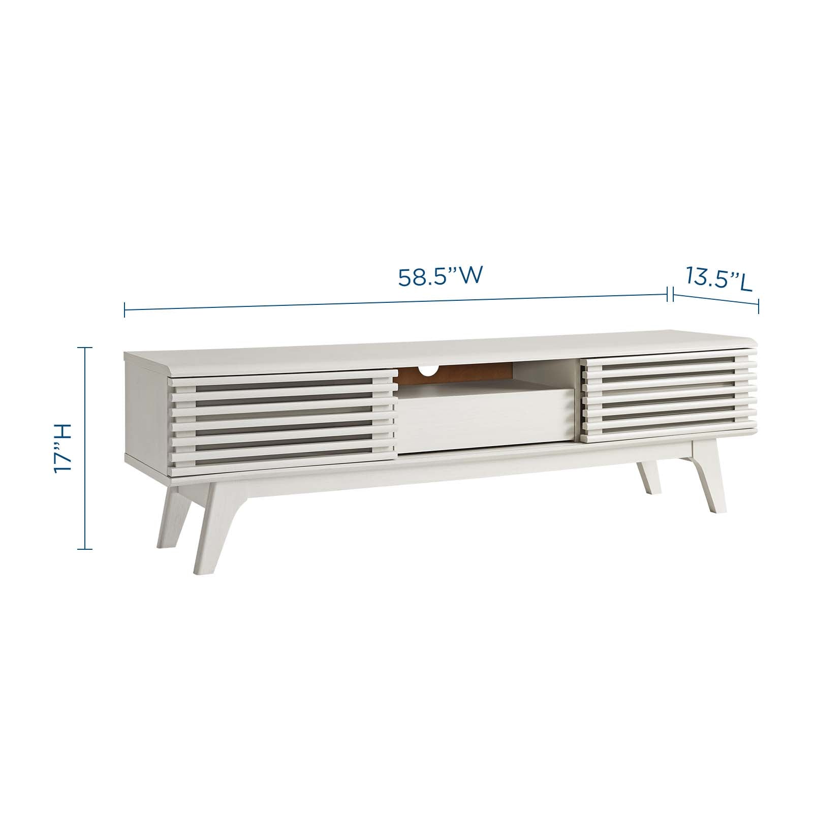 Render 59” TV Stand-TV Stand-Modway-Wall2Wall Furnishings