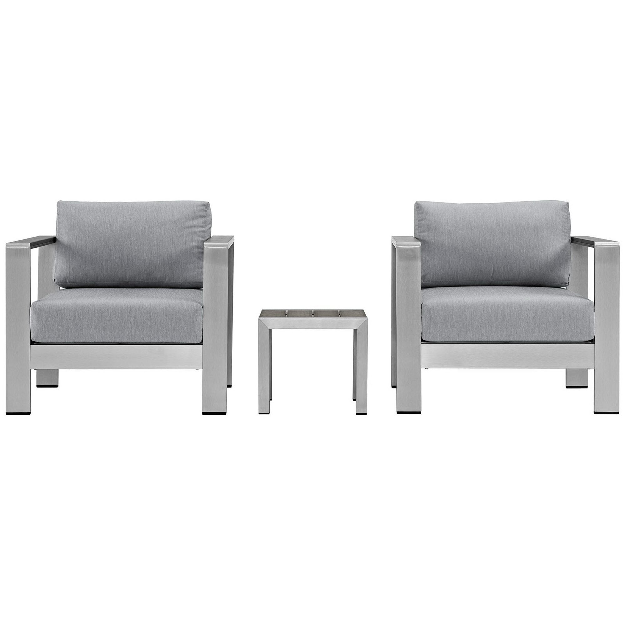 Shore 3 Piece Outdoor Patio Aluminum Set