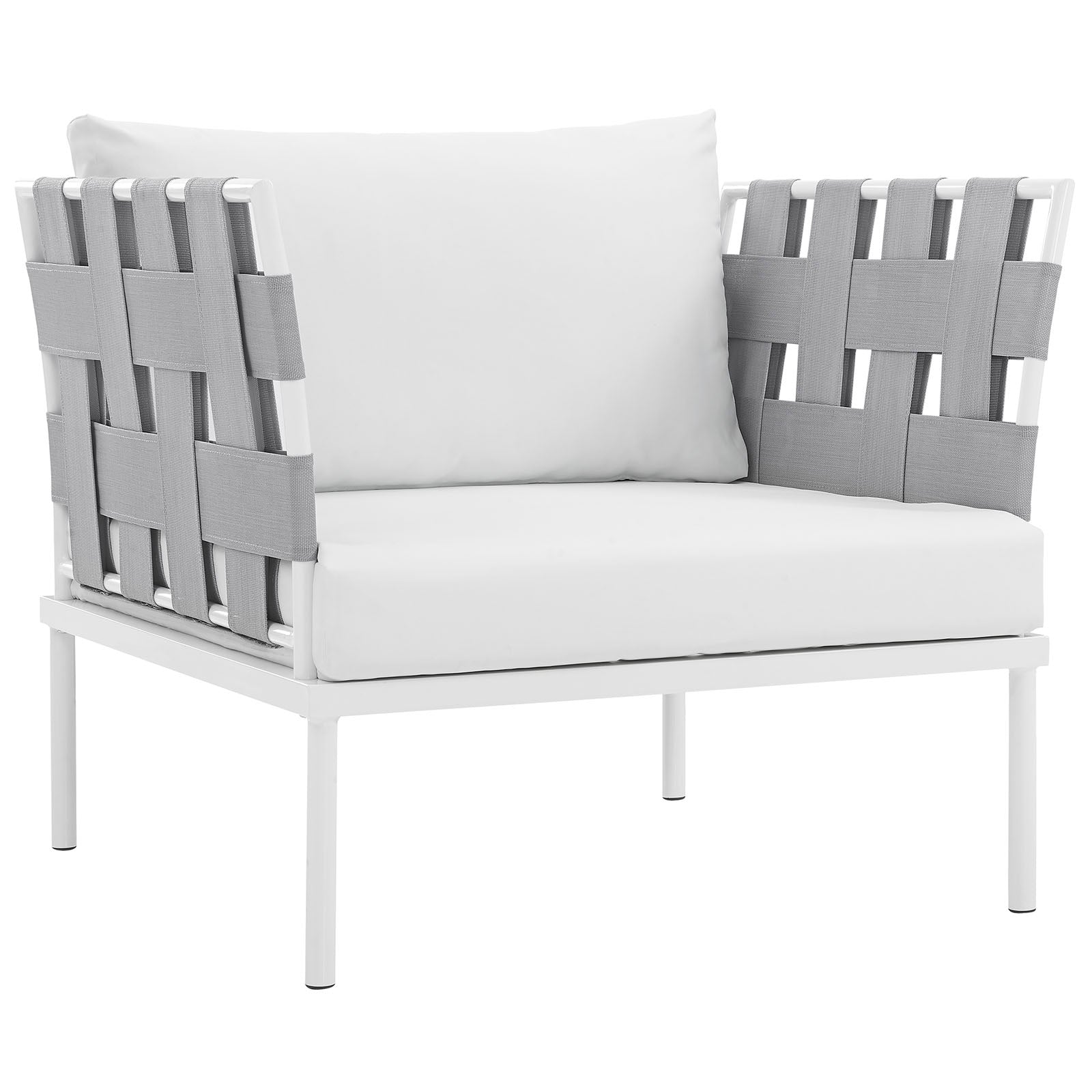 Harmony Outdoor Patio Aluminum Armchair-Outdoor Arm Chair-Modway-Wall2Wall Furnishings