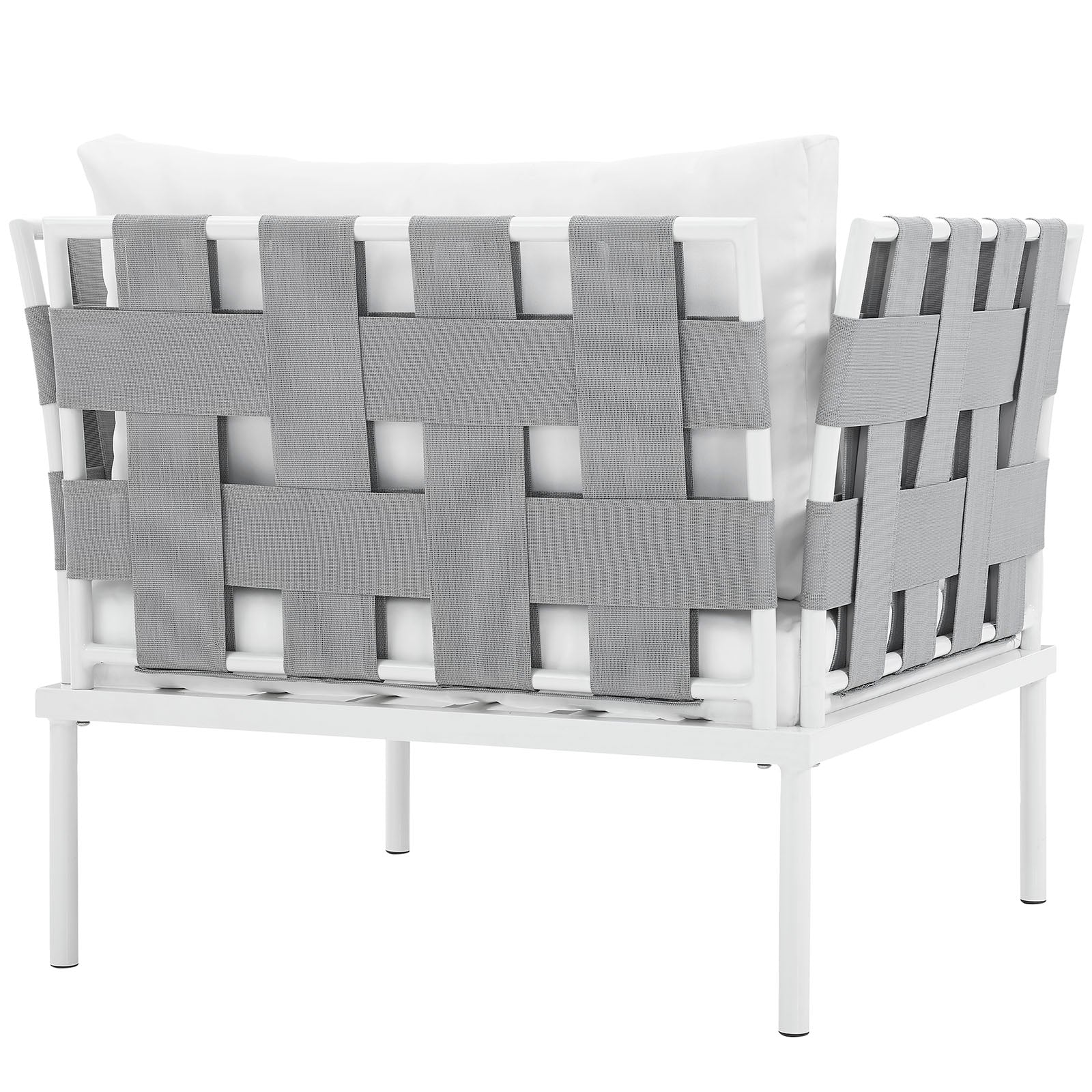 Harmony Outdoor Patio Aluminum Armchair-Outdoor Arm Chair-Modway-Wall2Wall Furnishings