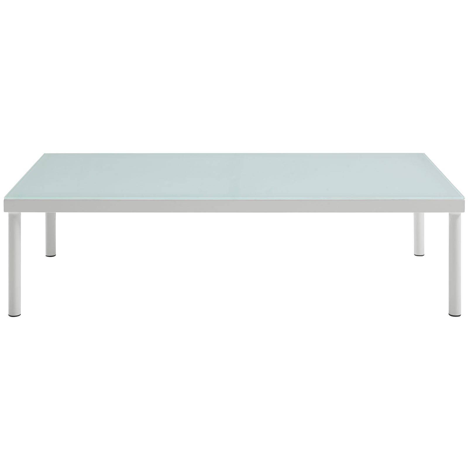 Harmony Outdoor Patio Aluminum Coffee Table-Outdoor Coffee Table-Modway-Wall2Wall Furnishings