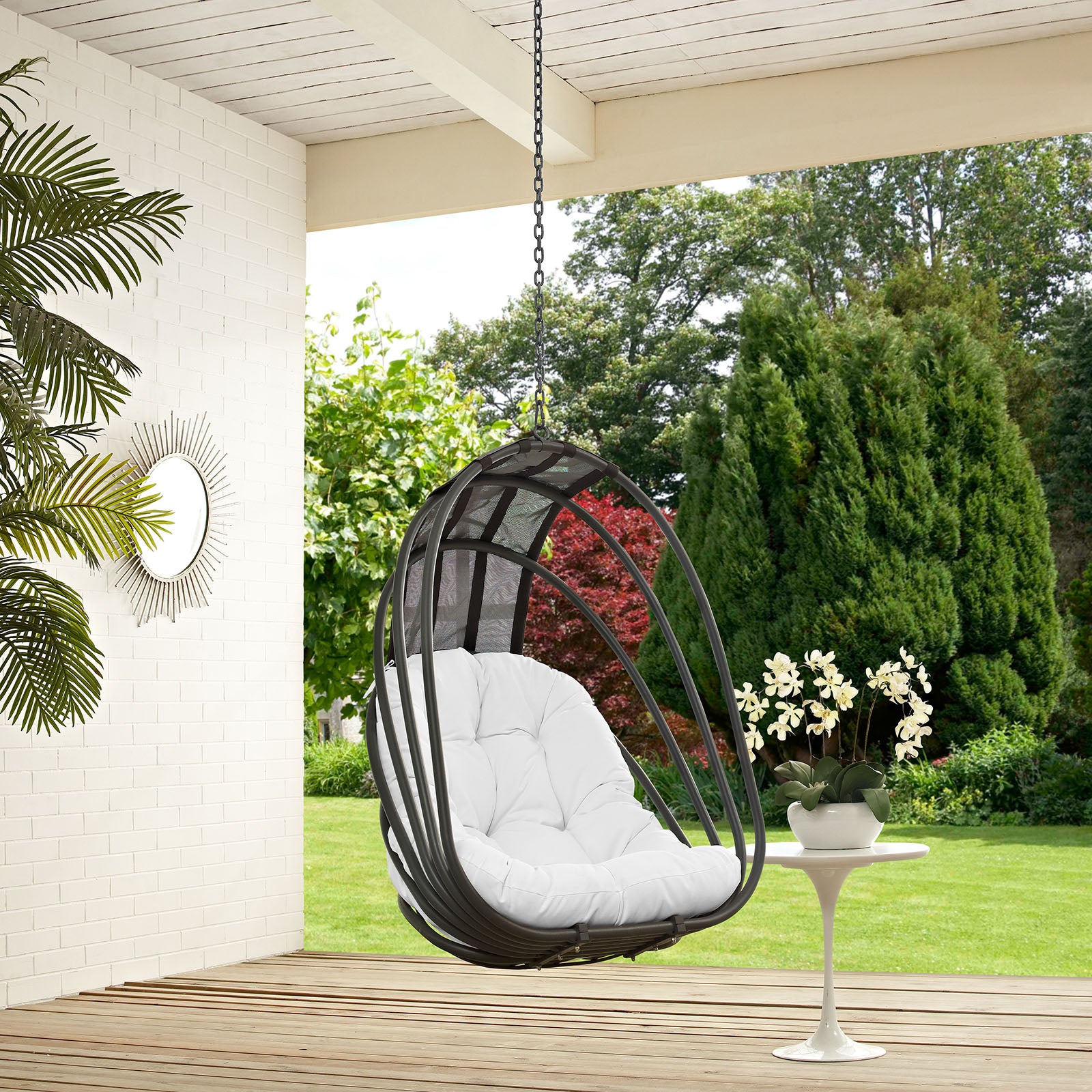 Whisk Outdoor Patio Swing Chair Without Stand-Outdoor Swing Chair-Modway-Wall2Wall Furnishings