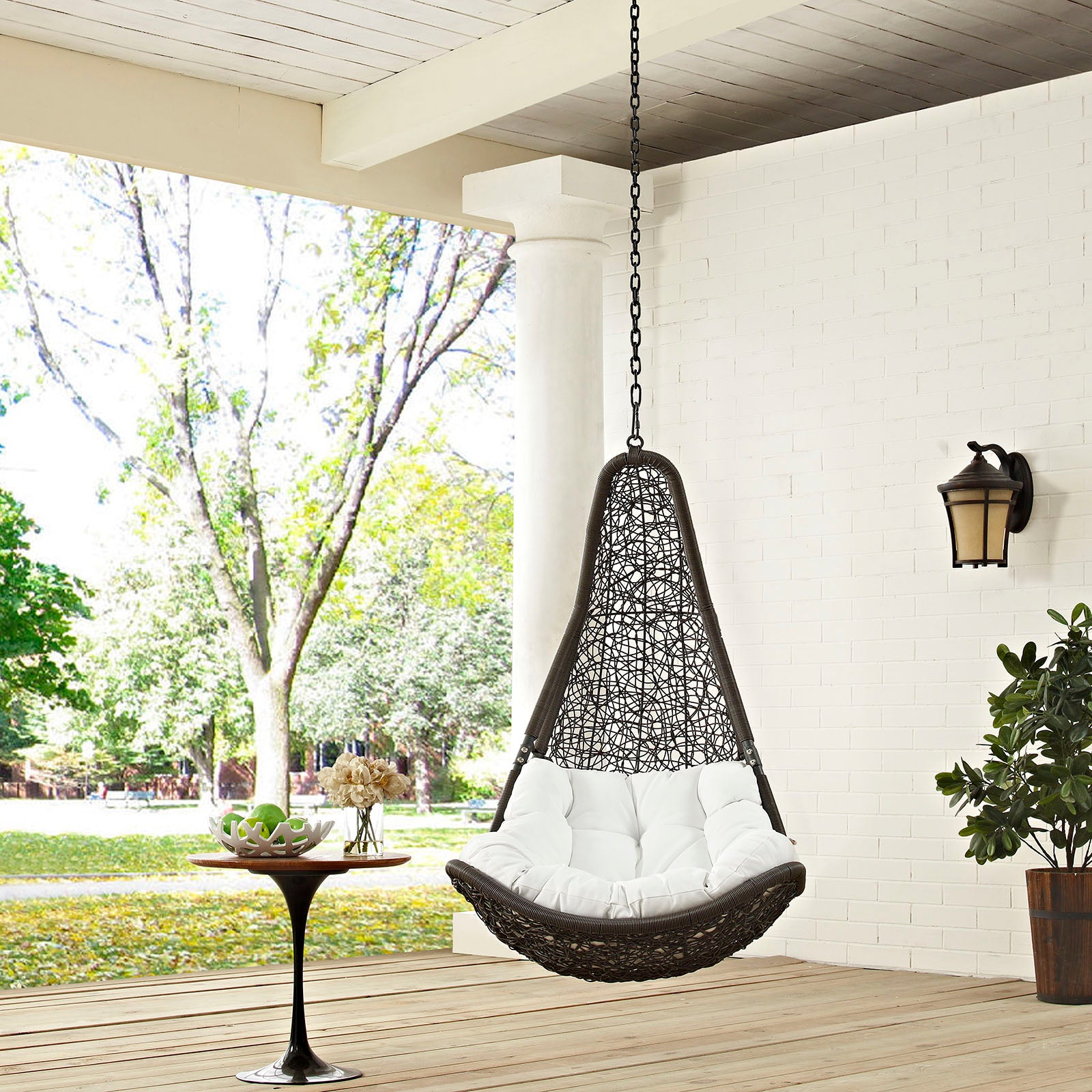 Abate Outdoor Patio Swing Chair Without Stand-Outdoor Swing Chair-Modway-Wall2Wall Furnishings