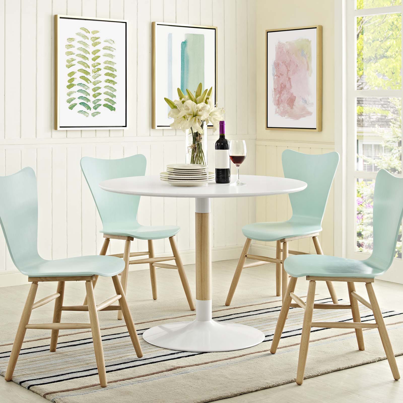 Whirl Round Dining Table-Dining Table-Modway-Wall2Wall Furnishings
