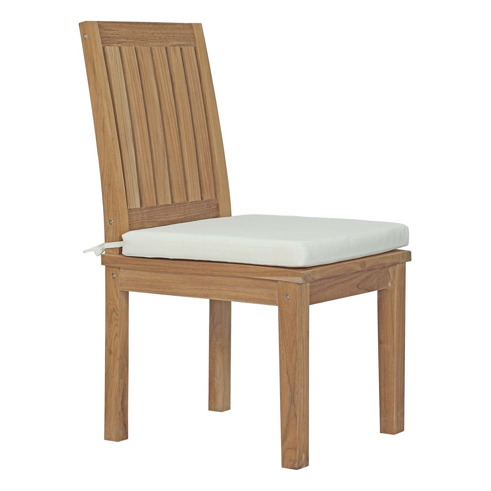 Marina Outdoor Patio Teak Dining Chair-Outdoor Dining Chair-Modway-Wall2Wall Furnishings