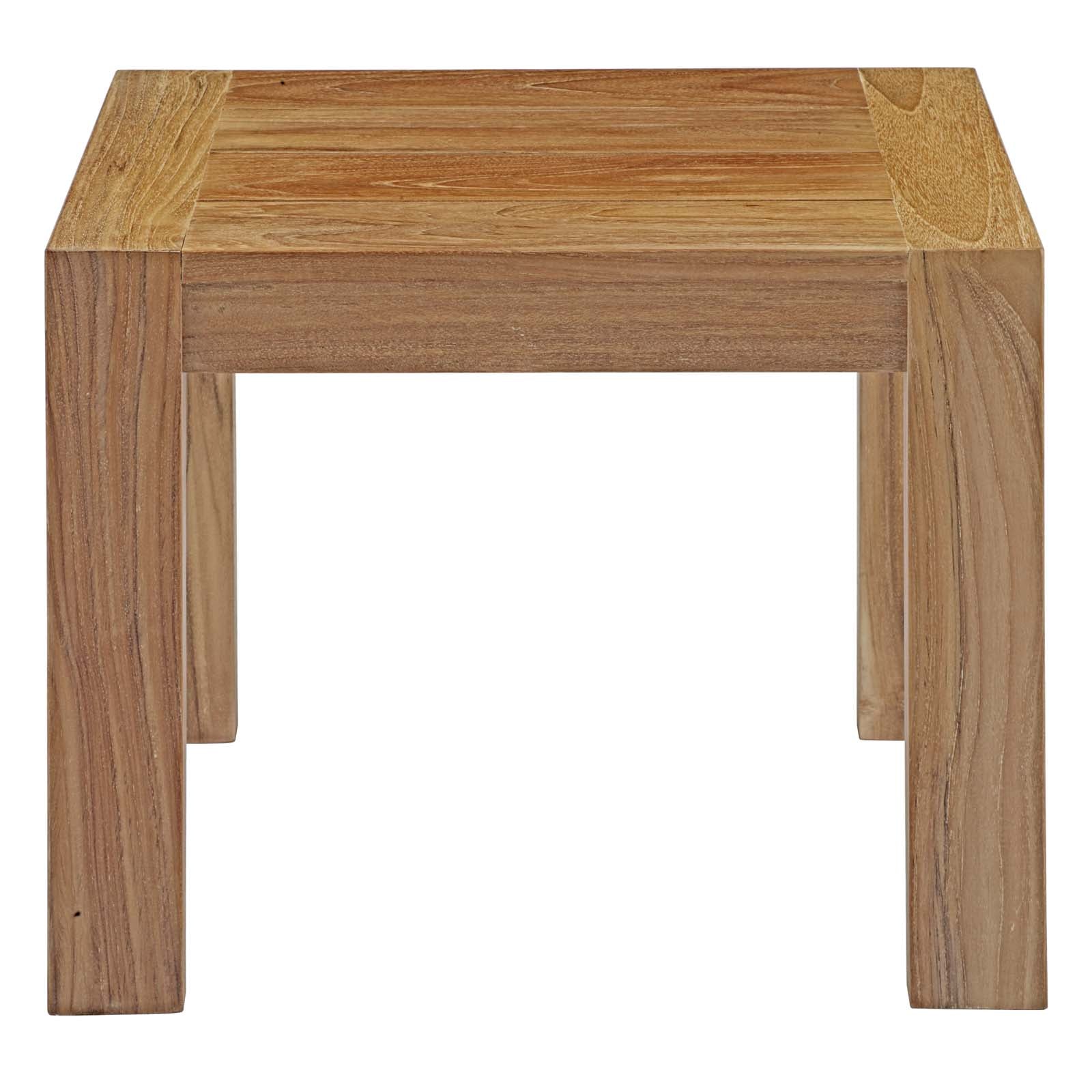Upland Outdoor Patio Wood Side Table-Outdoor Side Table-Modway-Wall2Wall Furnishings