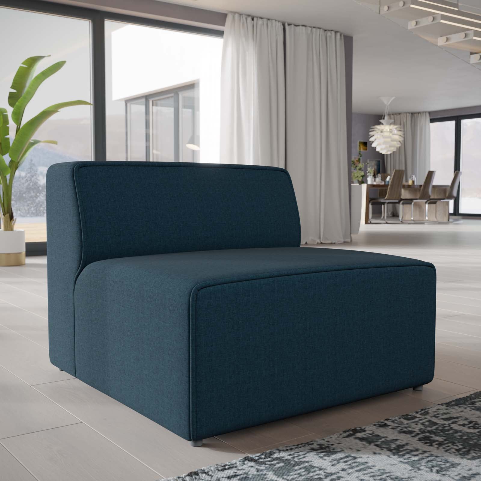 Mingle Fabric Armless-Armless Chair-Modway-Wall2Wall Furnishings
