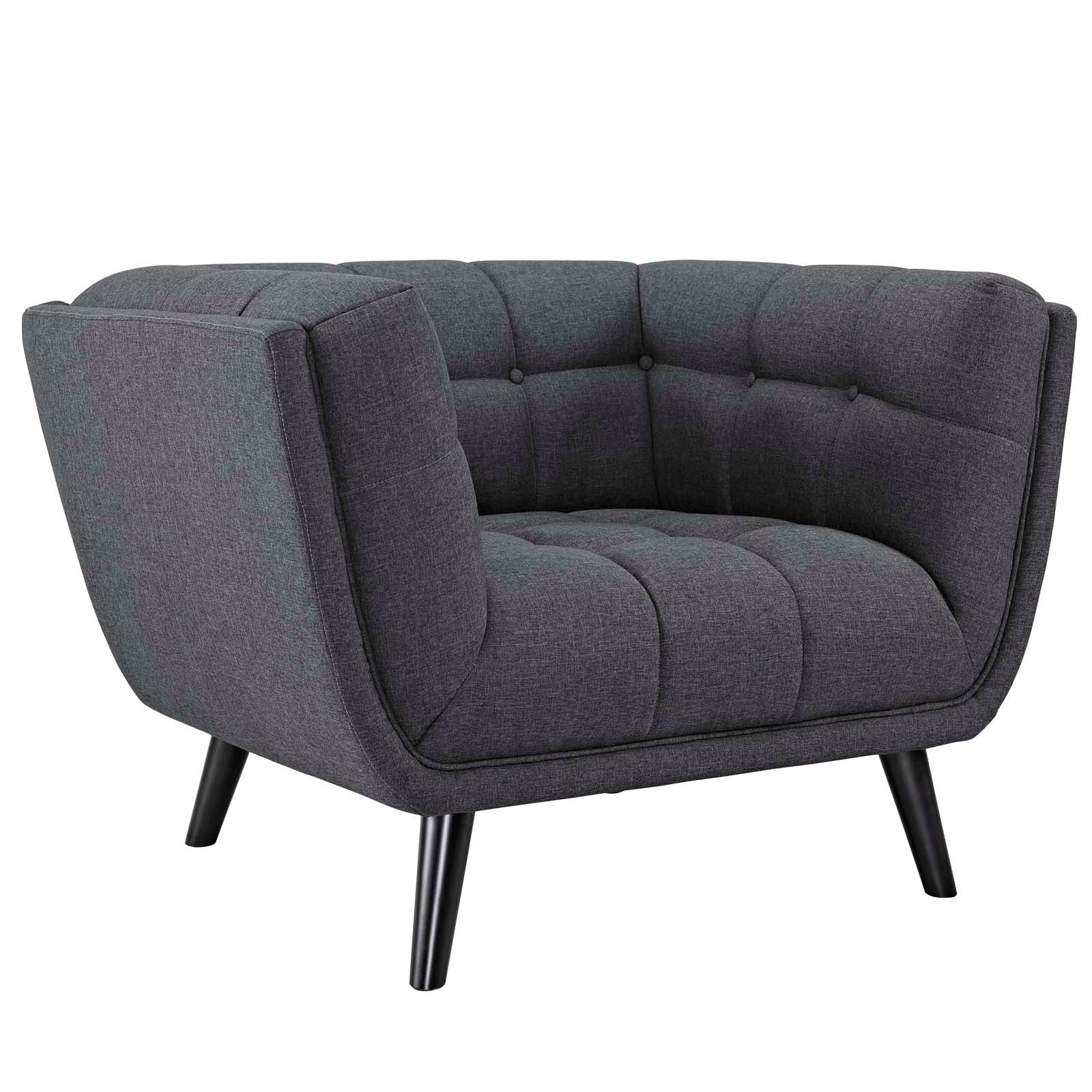 Bestow Upholstered Fabric Armchair-Arm Chair-Modway-Wall2Wall Furnishings