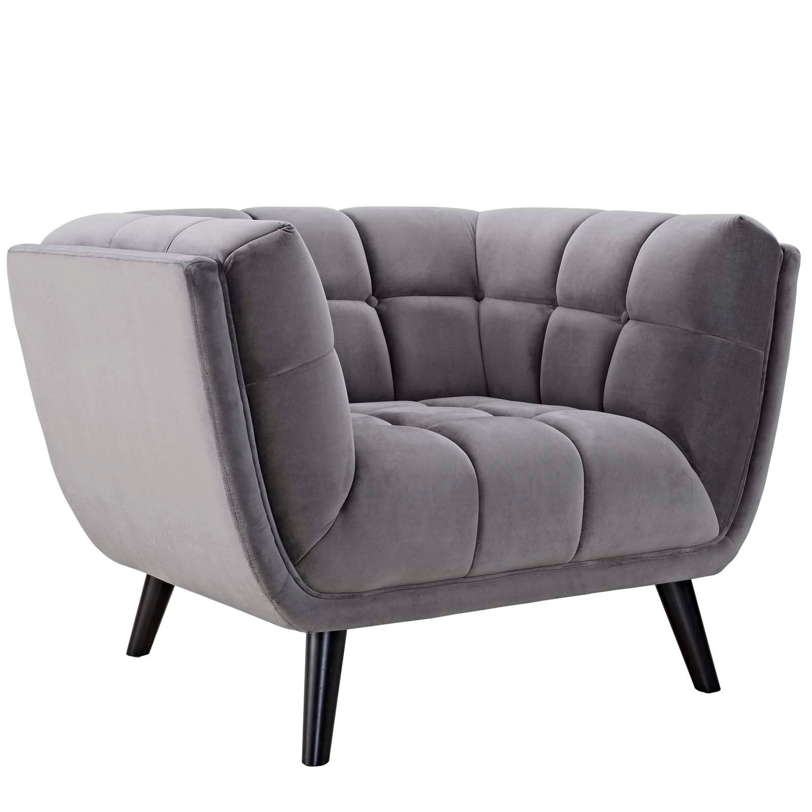 Bestow Velvet Armchair-Arm Chair-Modway-Wall2Wall Furnishings