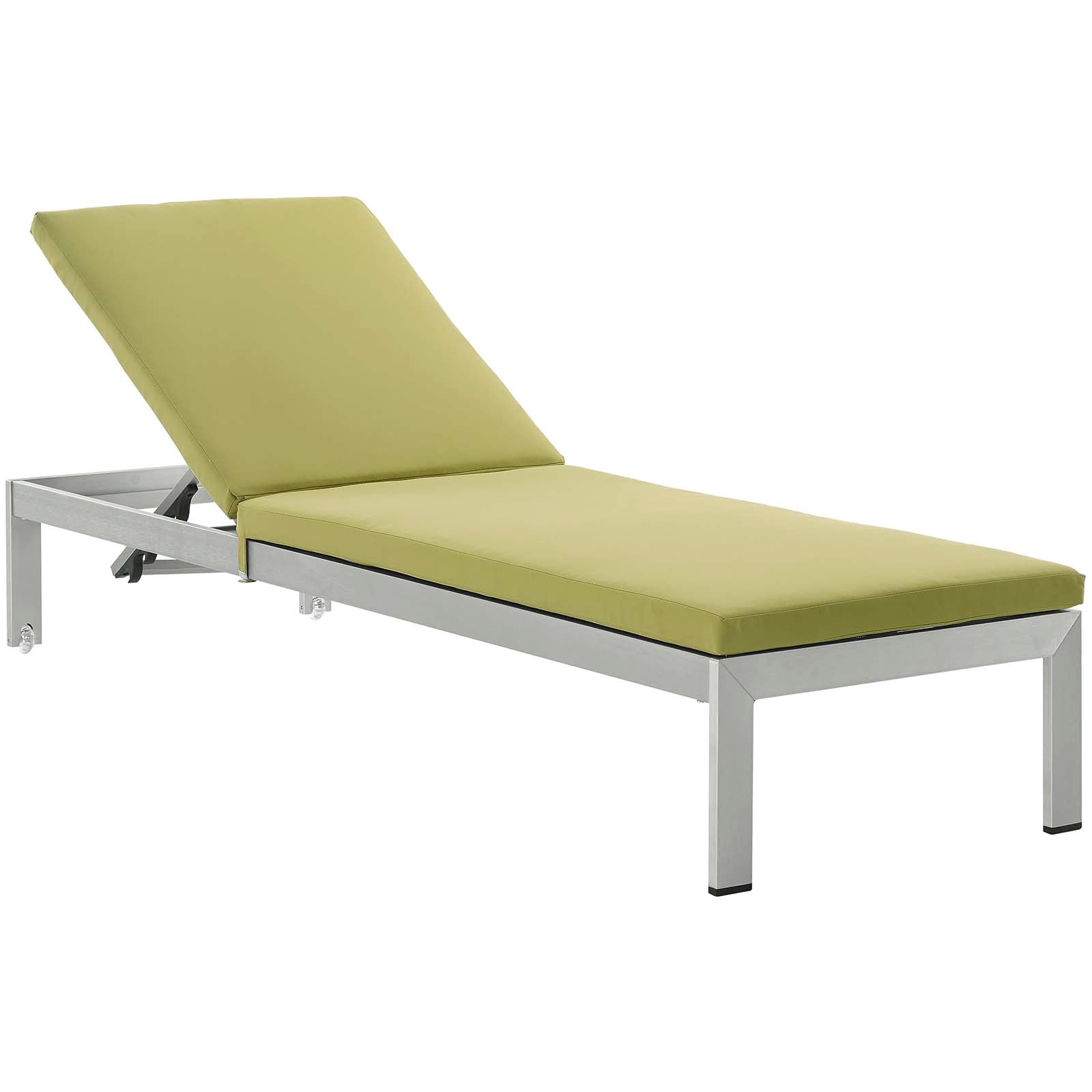 Shore Chaise with Cushions Outdoor Patio Aluminum Set of 2-Outdoor Set-Modway-Wall2Wall Furnishings