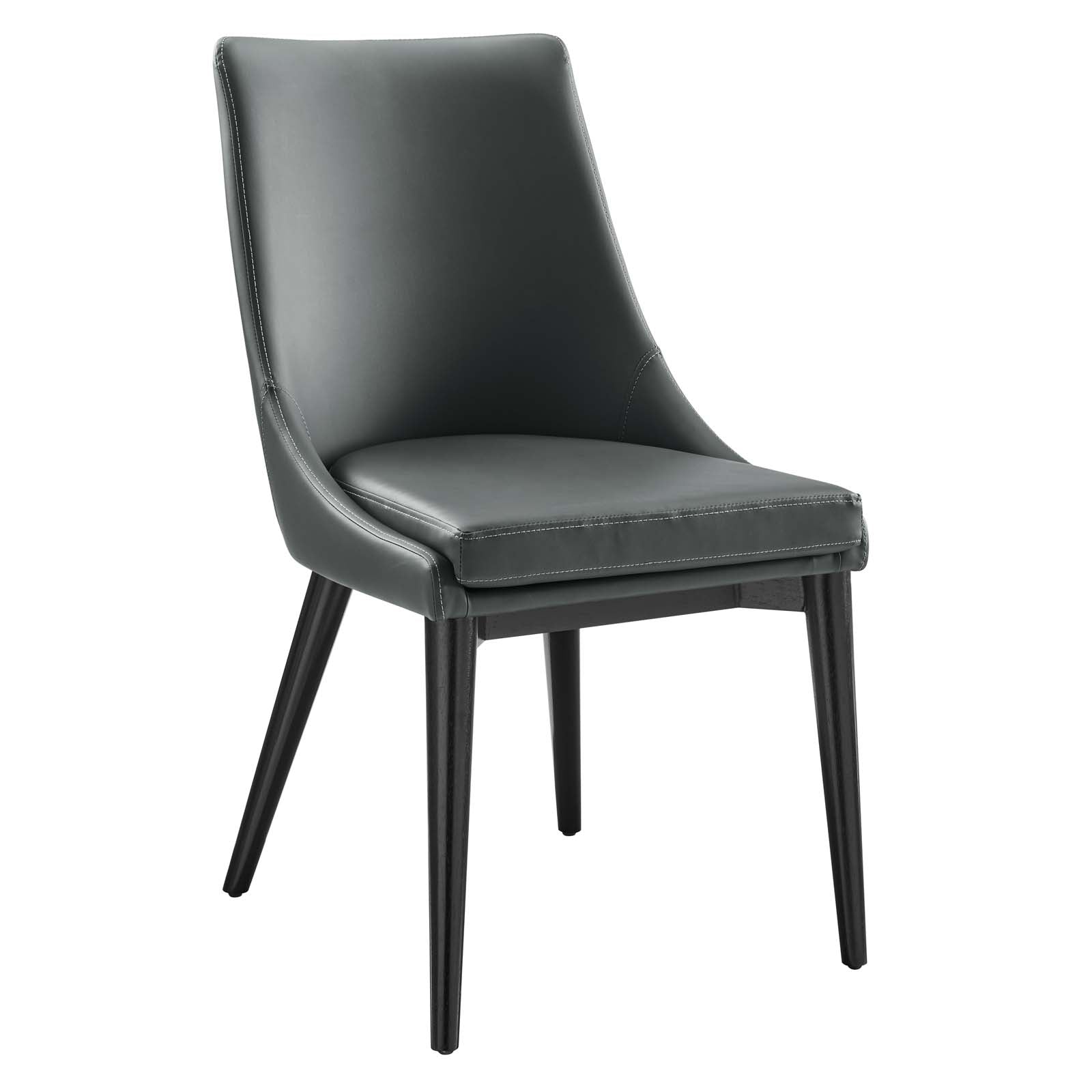 Viscount Dining Side Chair Vinyl Set of 2-Dining Chair-Modway-Wall2Wall Furnishings