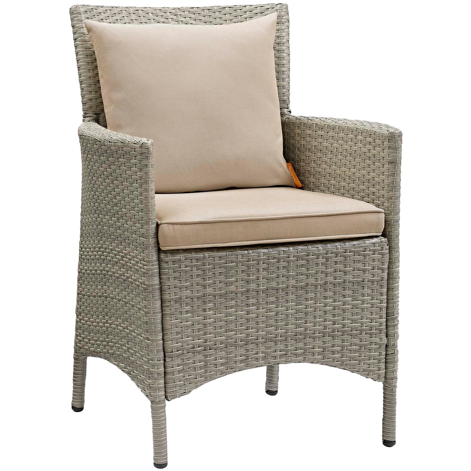 Conduit Outdoor Patio Wicker Rattan Dining Armchair-Outdoor Dining Chair-Modway-Wall2Wall Furnishings