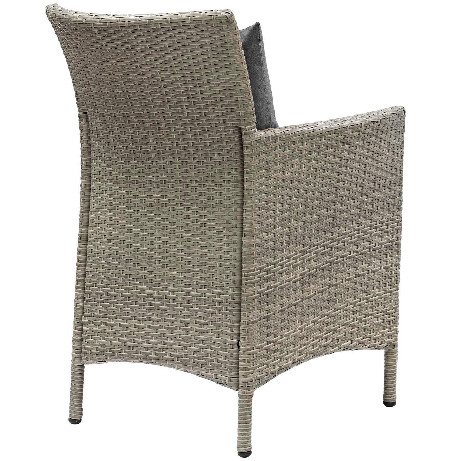 Conduit Outdoor Patio Wicker Rattan Dining Armchair-Outdoor Dining Chair-Modway-Wall2Wall Furnishings