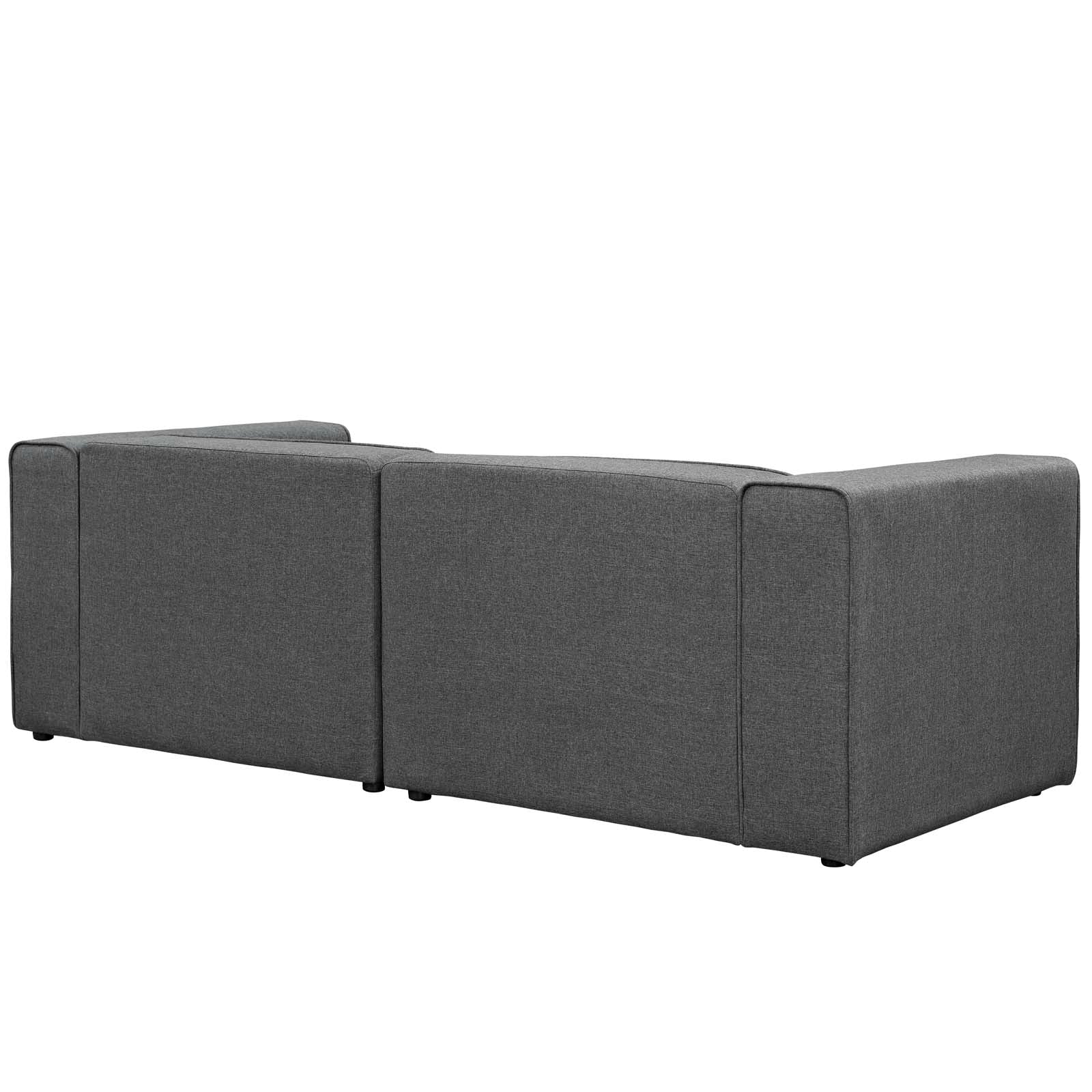 Mingle 2 Piece Upholstered Fabric Sofa Set-Sofa Set-Modway-Wall2Wall Furnishings