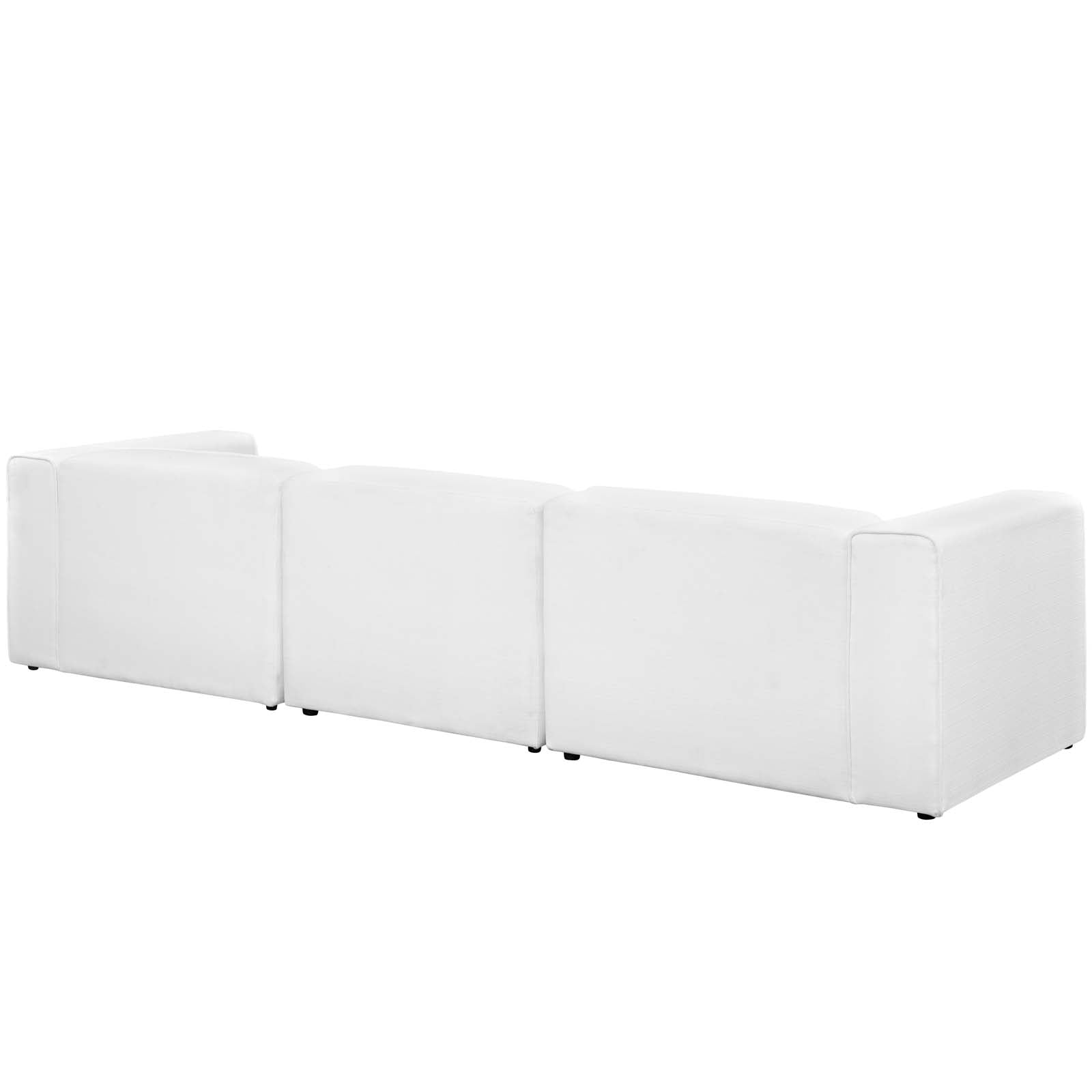 Mingle 3 Piece Upholstered Fabric Sofa Set-Sofa Set-Modway-Wall2Wall Furnishings
