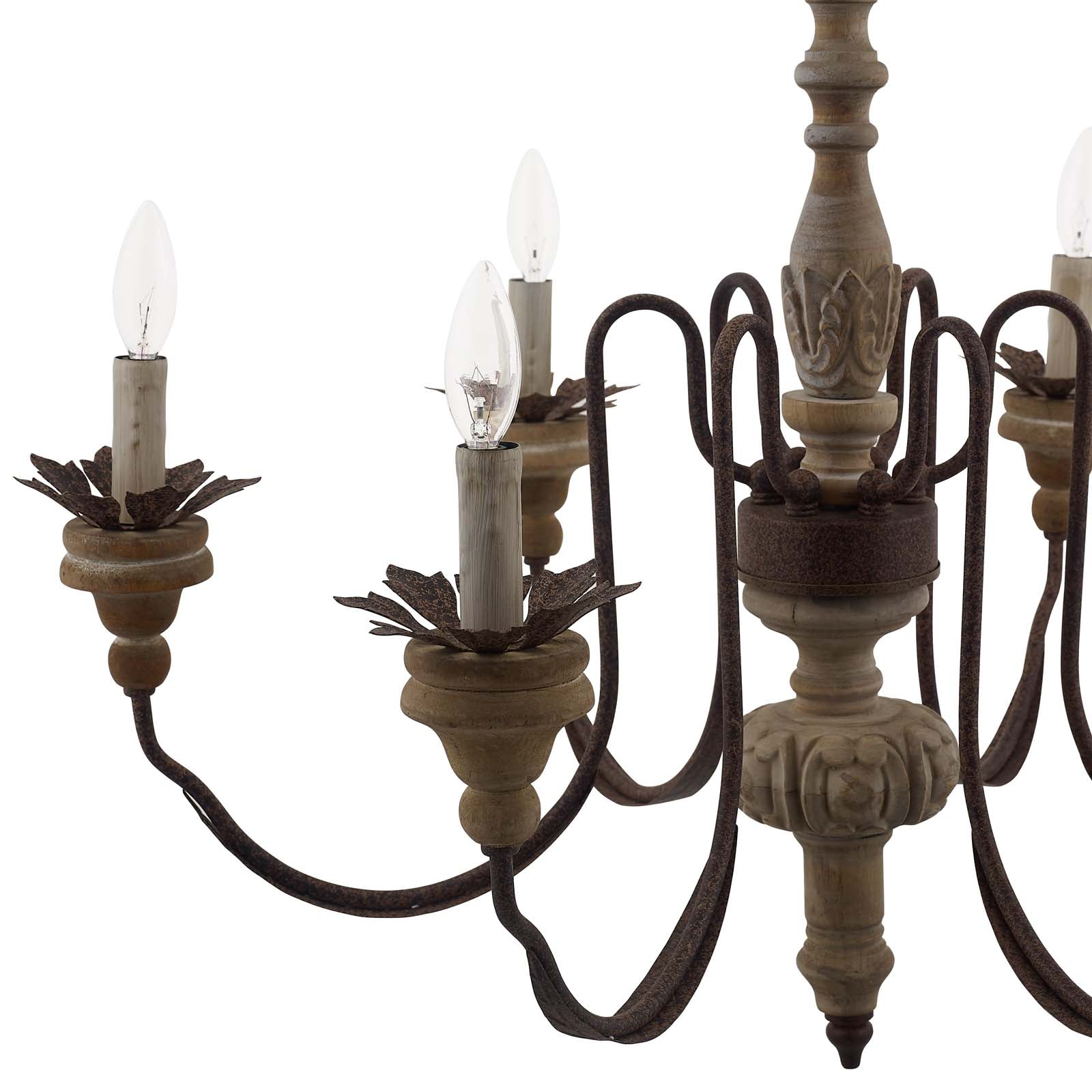 Bountiful Vintage French Pendant Ceiling Light Candelabra Chandelier-Ceiling Lamp-Modway-Wall2Wall Furnishings