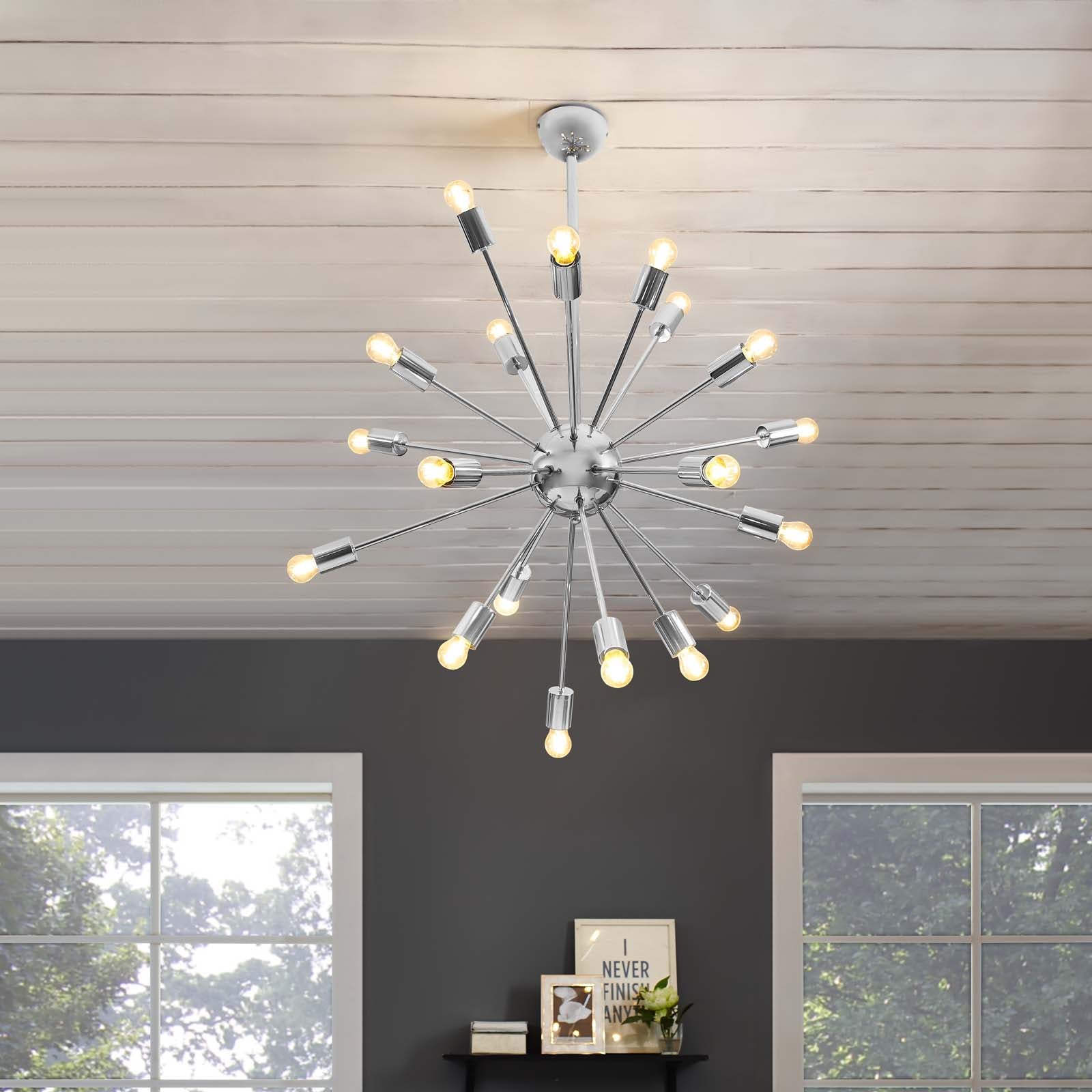 Volley Pendant Chandelier-Ceiling Lamp-Modway-Wall2Wall Furnishings