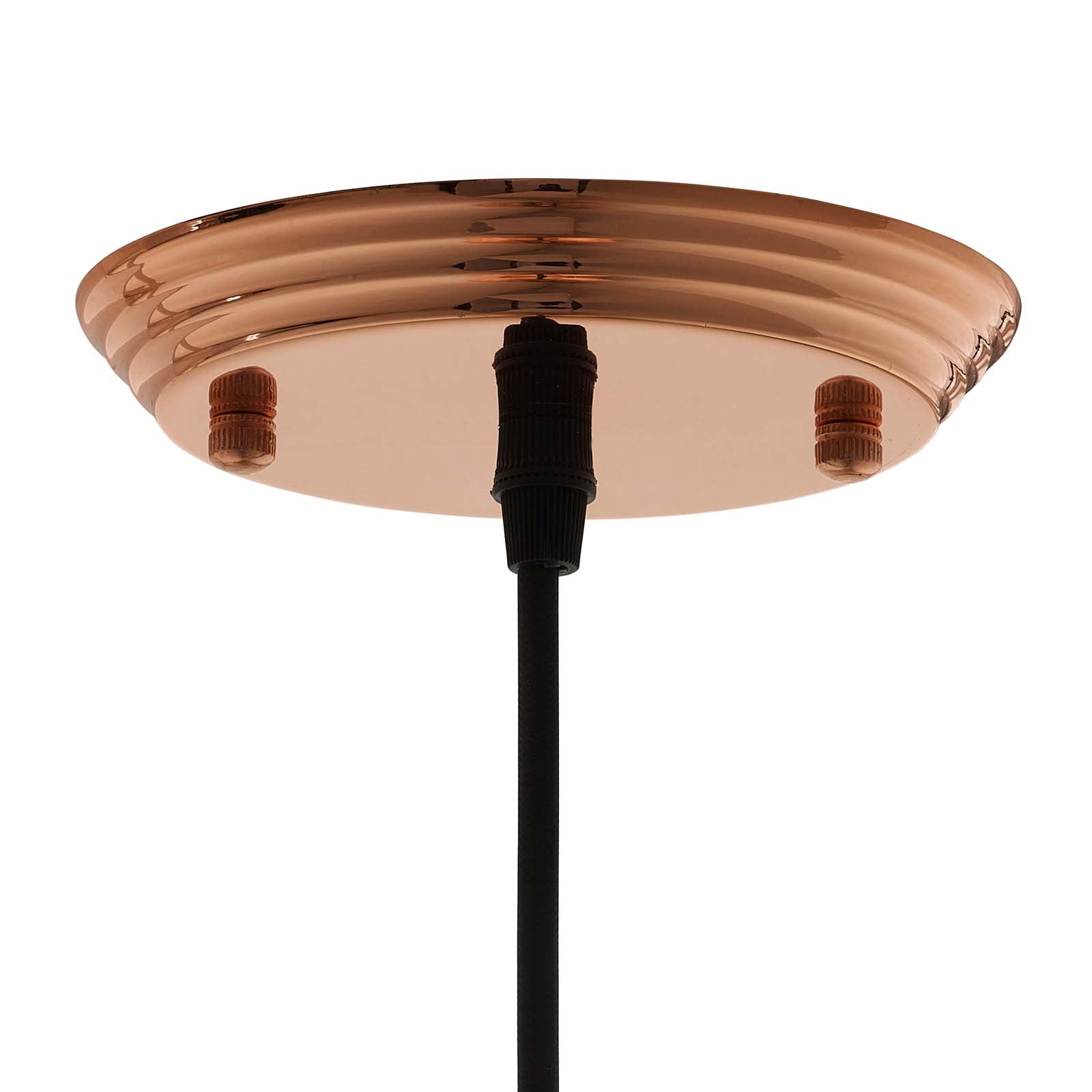 Dimple 10" Half-Sphere Rose Gold Pendant Light-Ceiling Lamp-Modway-Wall2Wall Furnishings