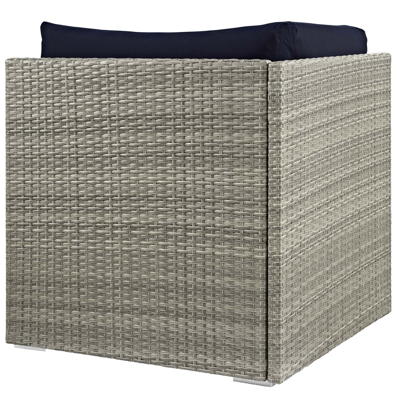 Repose Sunbrella® Fabric Outdoor Patio Corner-Outdoor Corner-Modway-Wall2Wall Furnishings