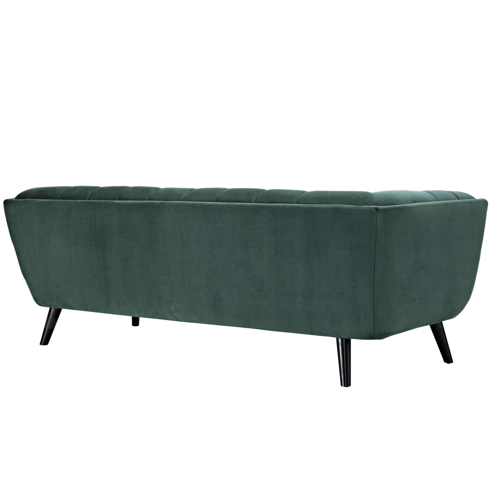 Bestow 3 Piece Velvet Sofa Loveseat and Armchair Set-Sofa Set-Modway-Wall2Wall Furnishings