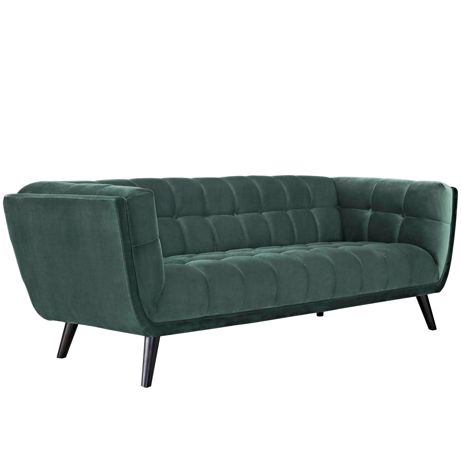 Bestow 2 Piece Velvet Sofa and Armchair Set-Sofa Set-Modway-Wall2Wall Furnishings