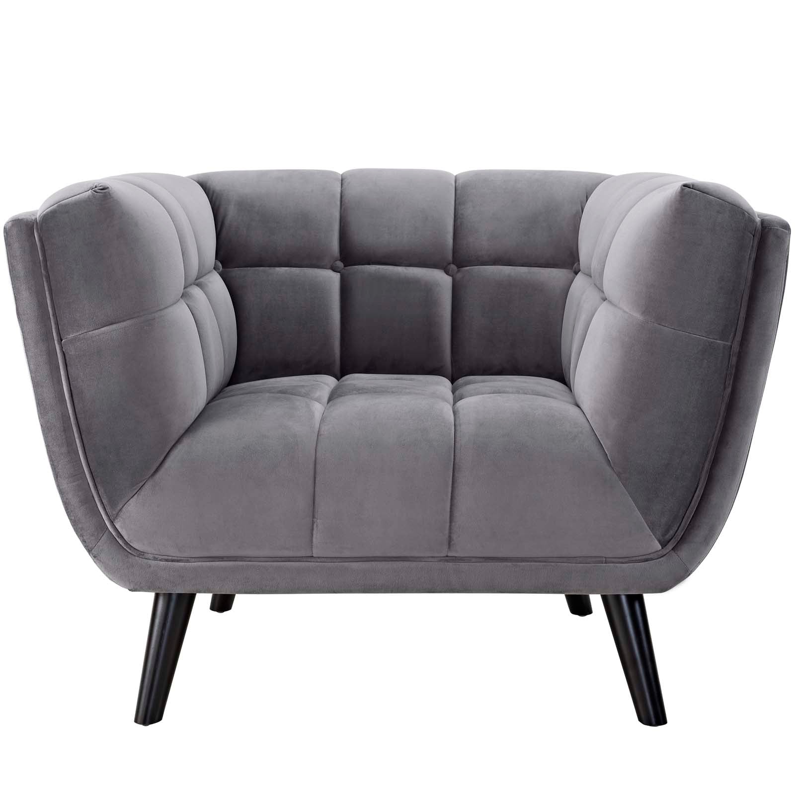 Bestow 2 Piece Velvet Sofa and Armchair Set-Sofa Set-Modway-Wall2Wall Furnishings