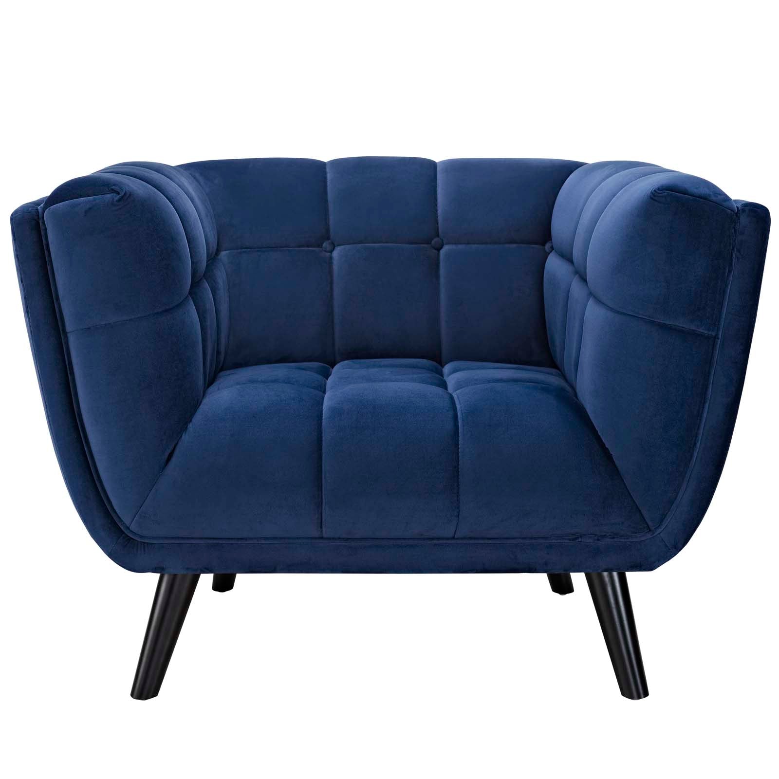 Bestow 2 Piece Velvet Armchair Set-Sofa Set-Modway-Wall2Wall Furnishings